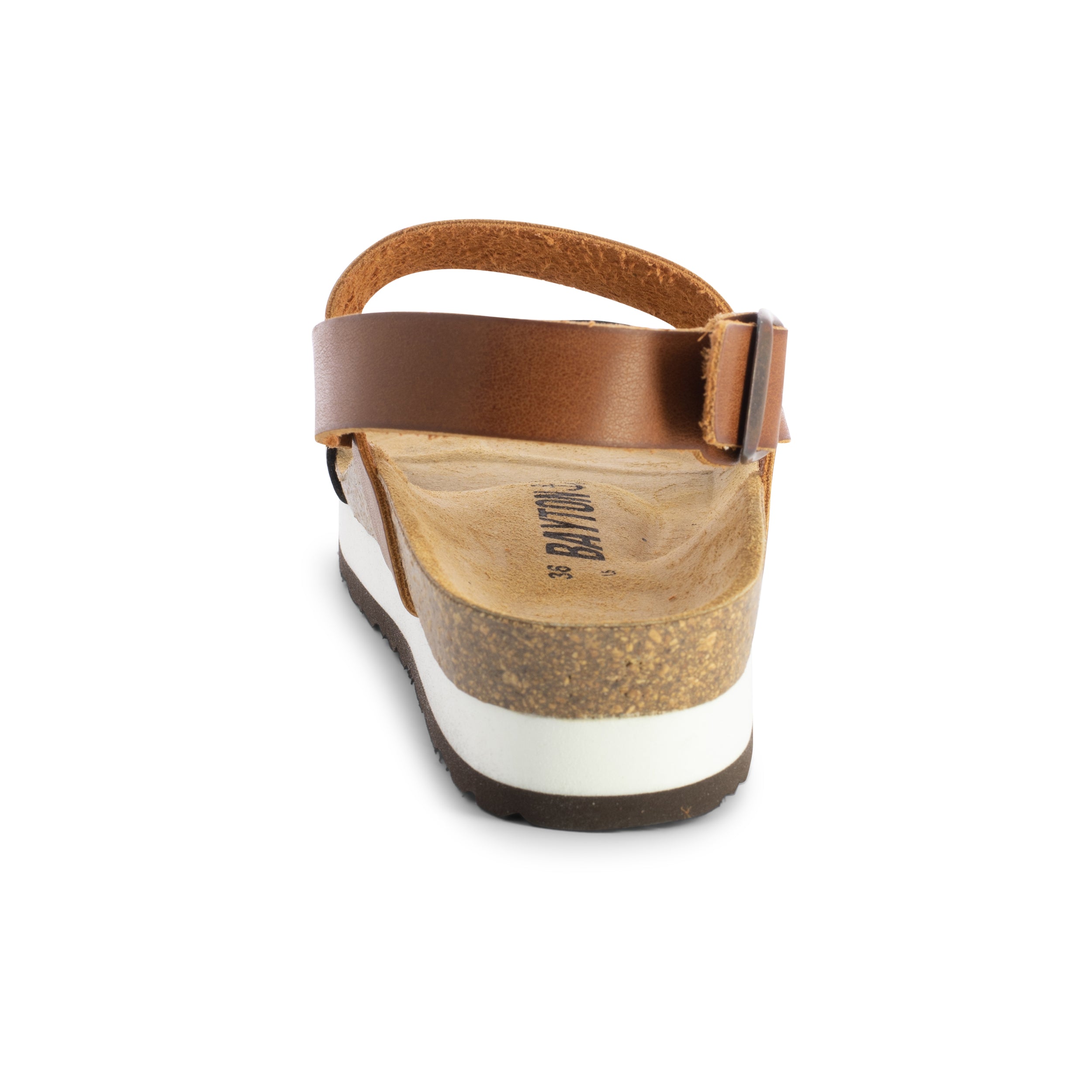 Sandales Gladstone Tan Et Cuivre à Plateforme