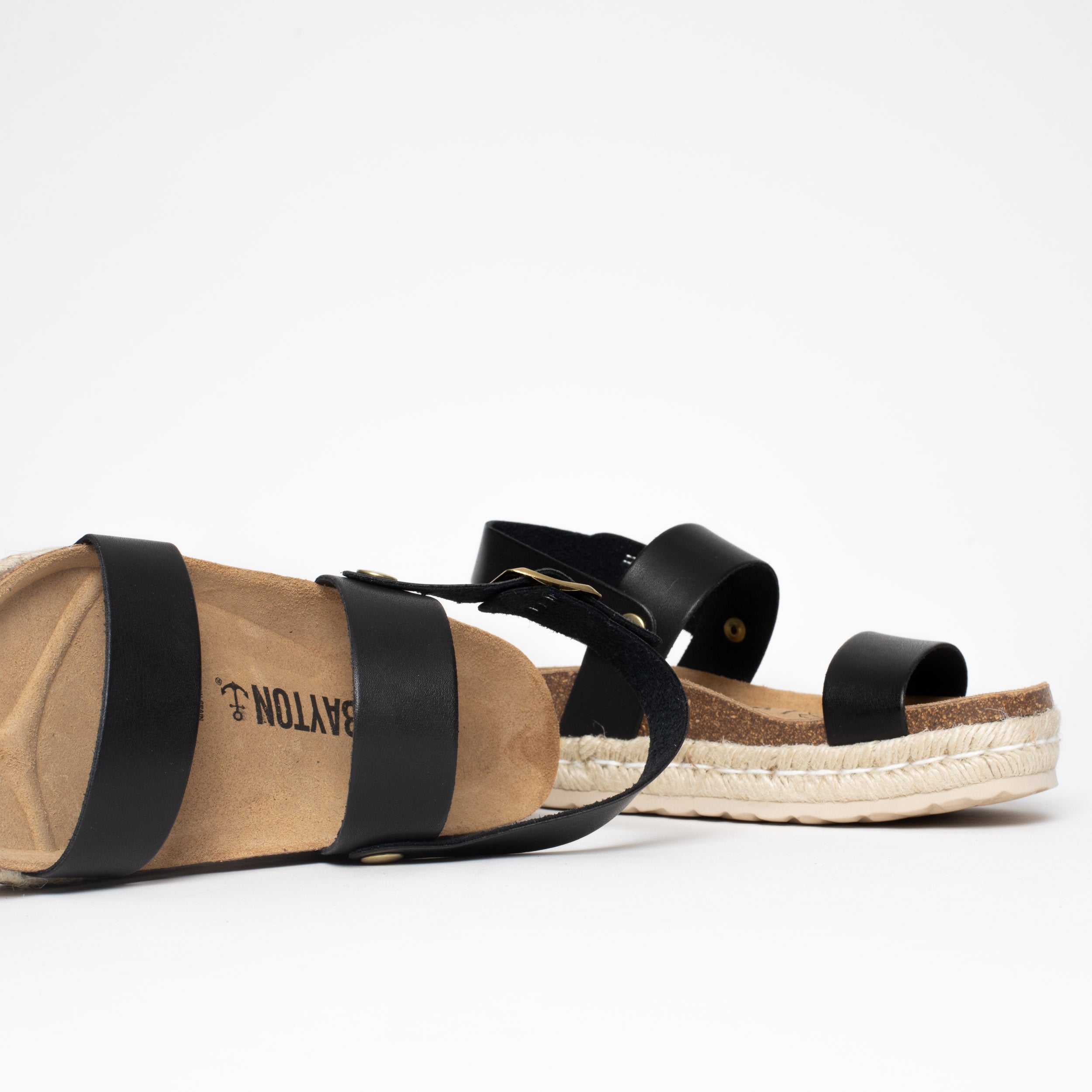 Sandales Gaceo Noir à Plateforme