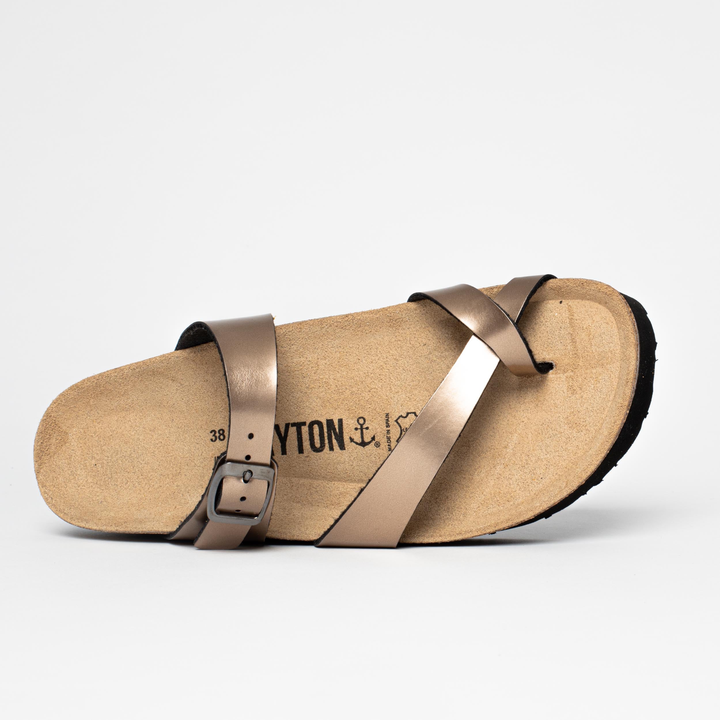 Andromac Mocha Platform Sandals