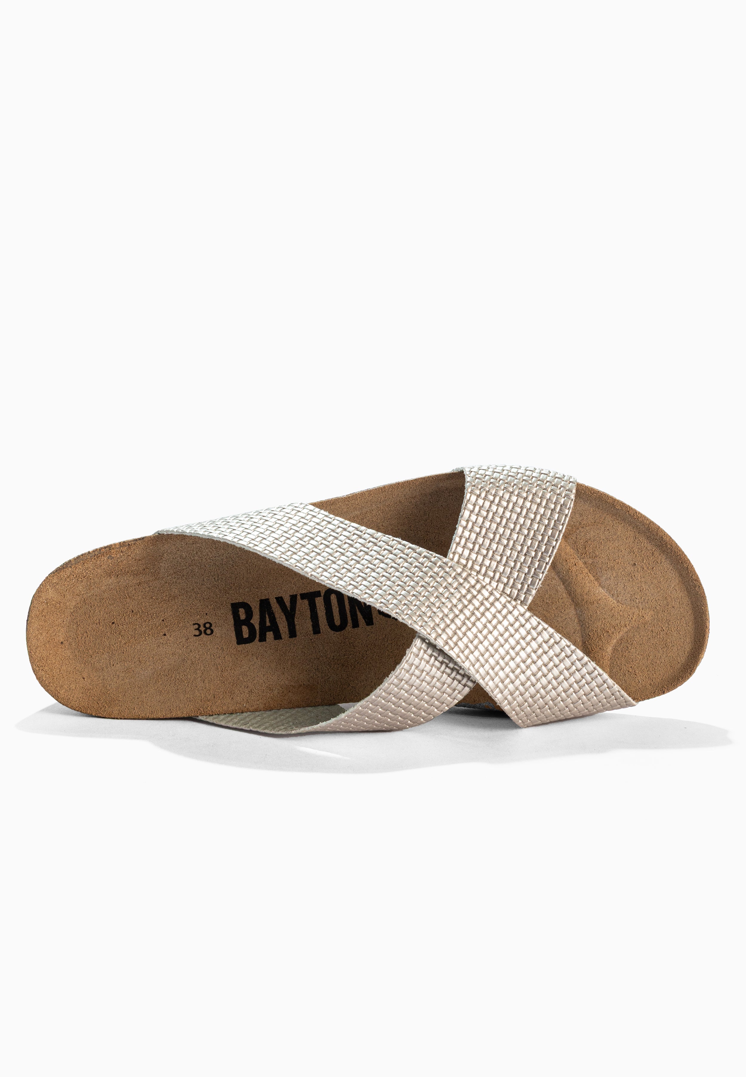Sandalias Marta Plata Cuña Y Semicuña