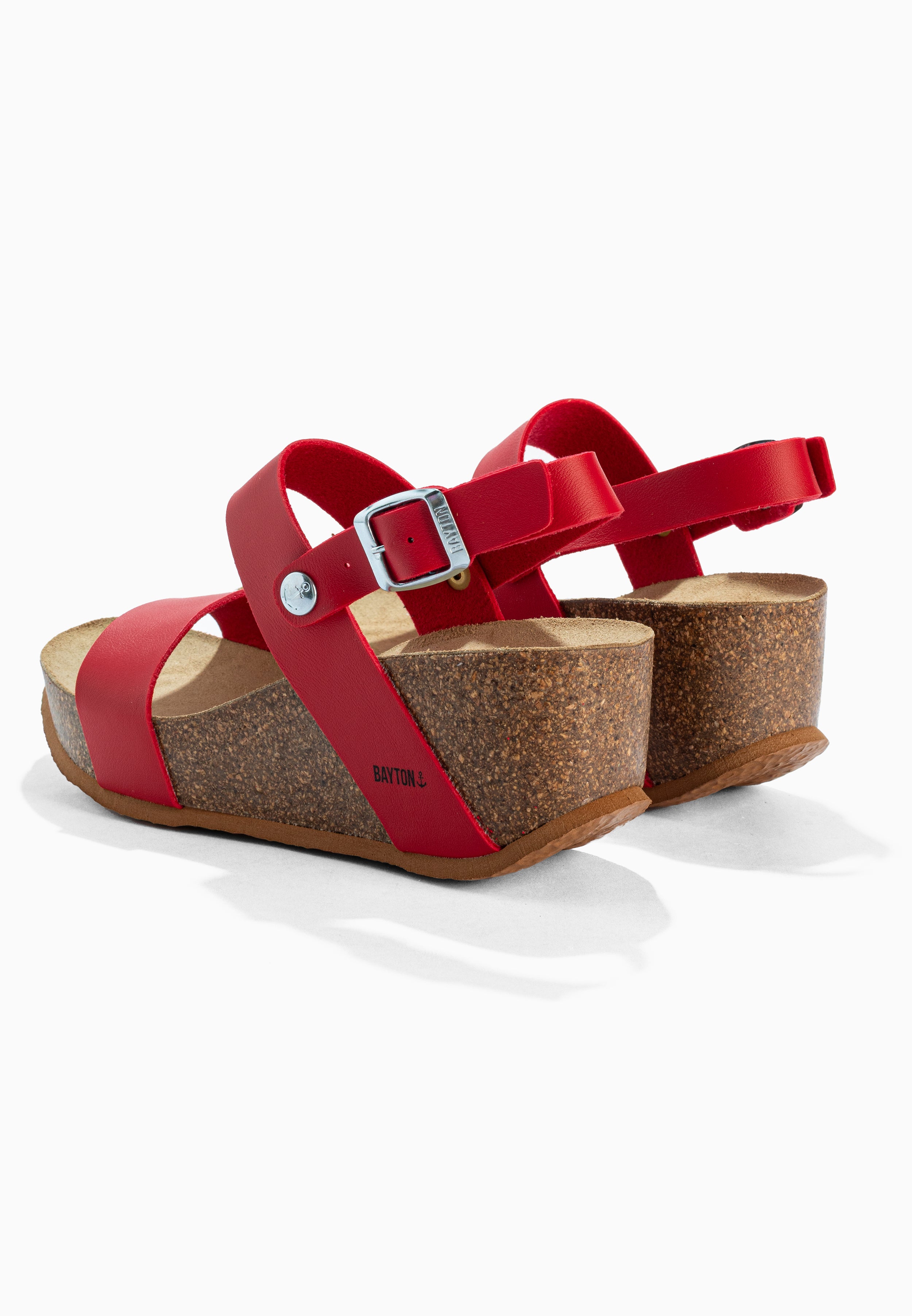 Selene Red Wedge and Semi-Wedge Sandals
