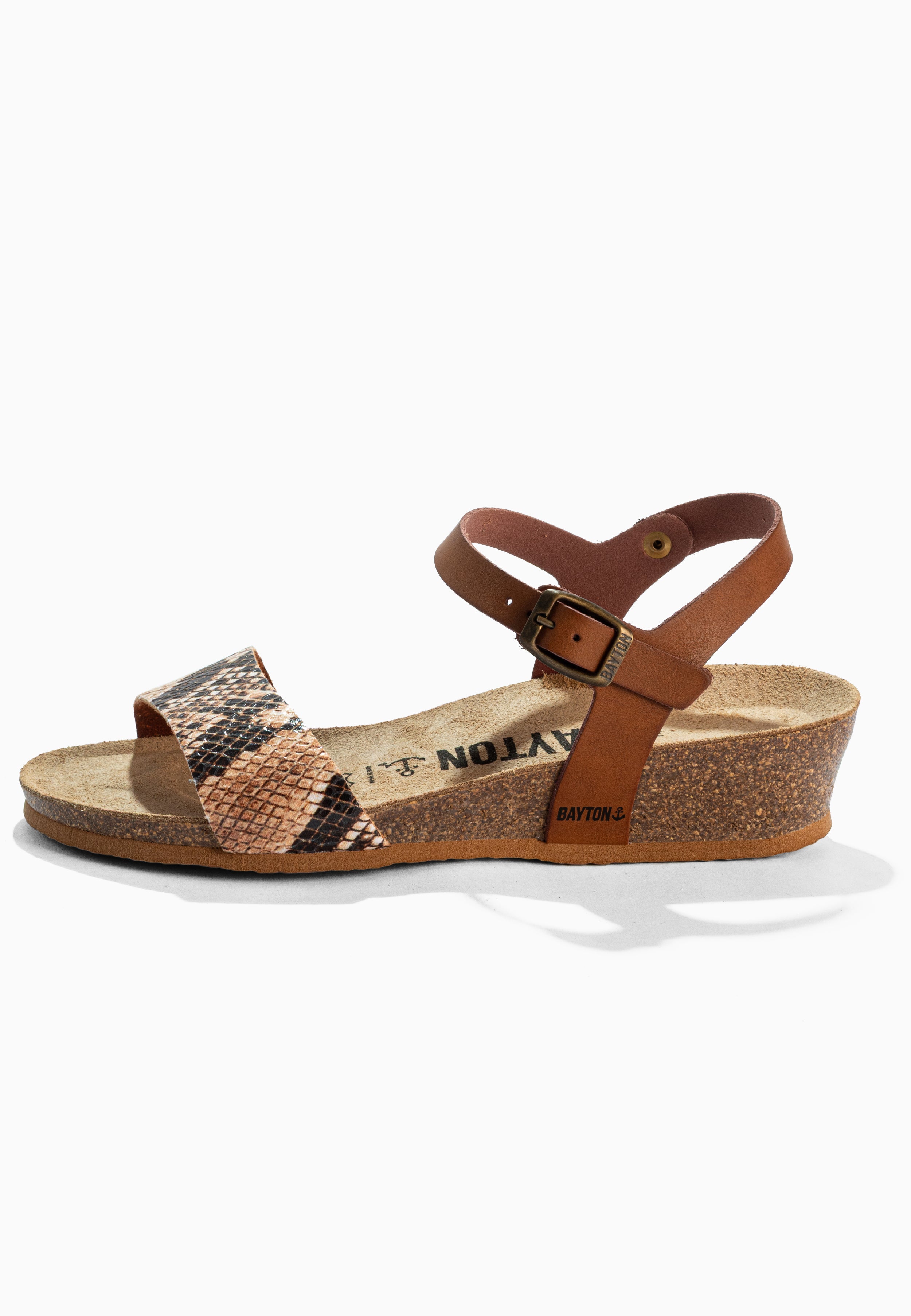 Sandales Wodonga Camel Compensées et Semi-compensées