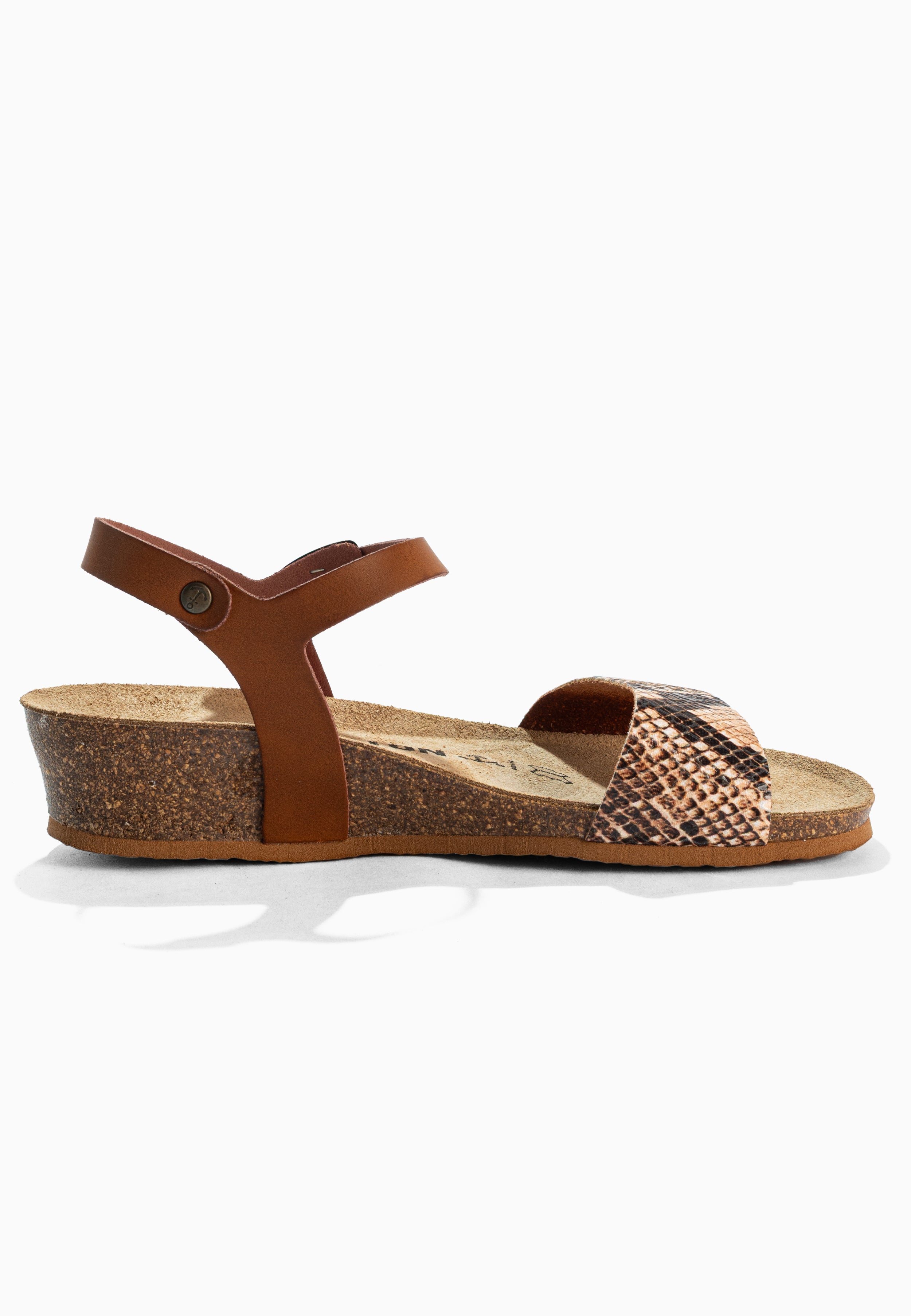 Sandales Wodonga Camel Compensées et Semi-compensées