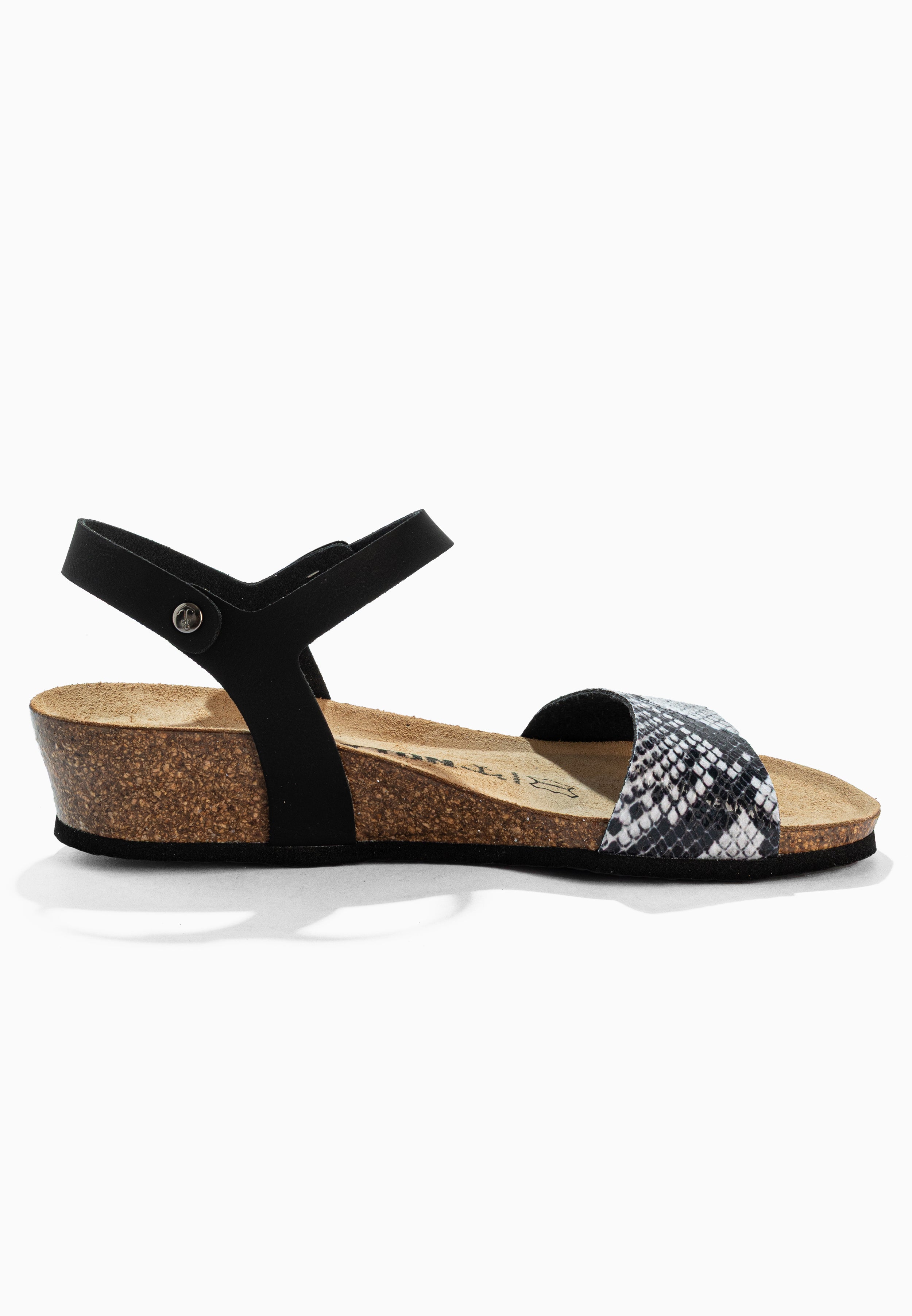 Wodonga Sandalias Cuña Y Semicuña Pitón Negro