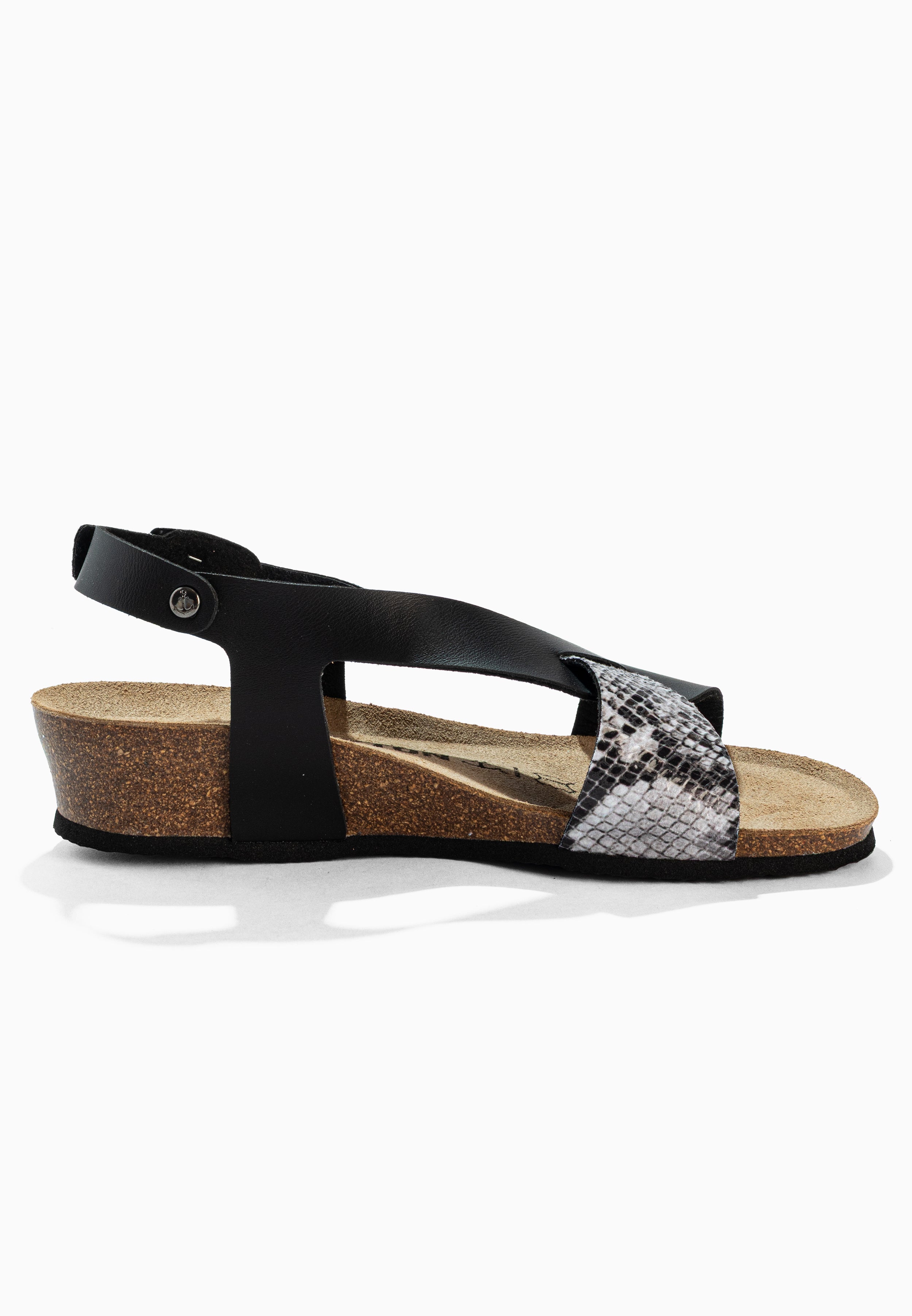 Salamanca Black Wedge and Semi-Wedge Sandals