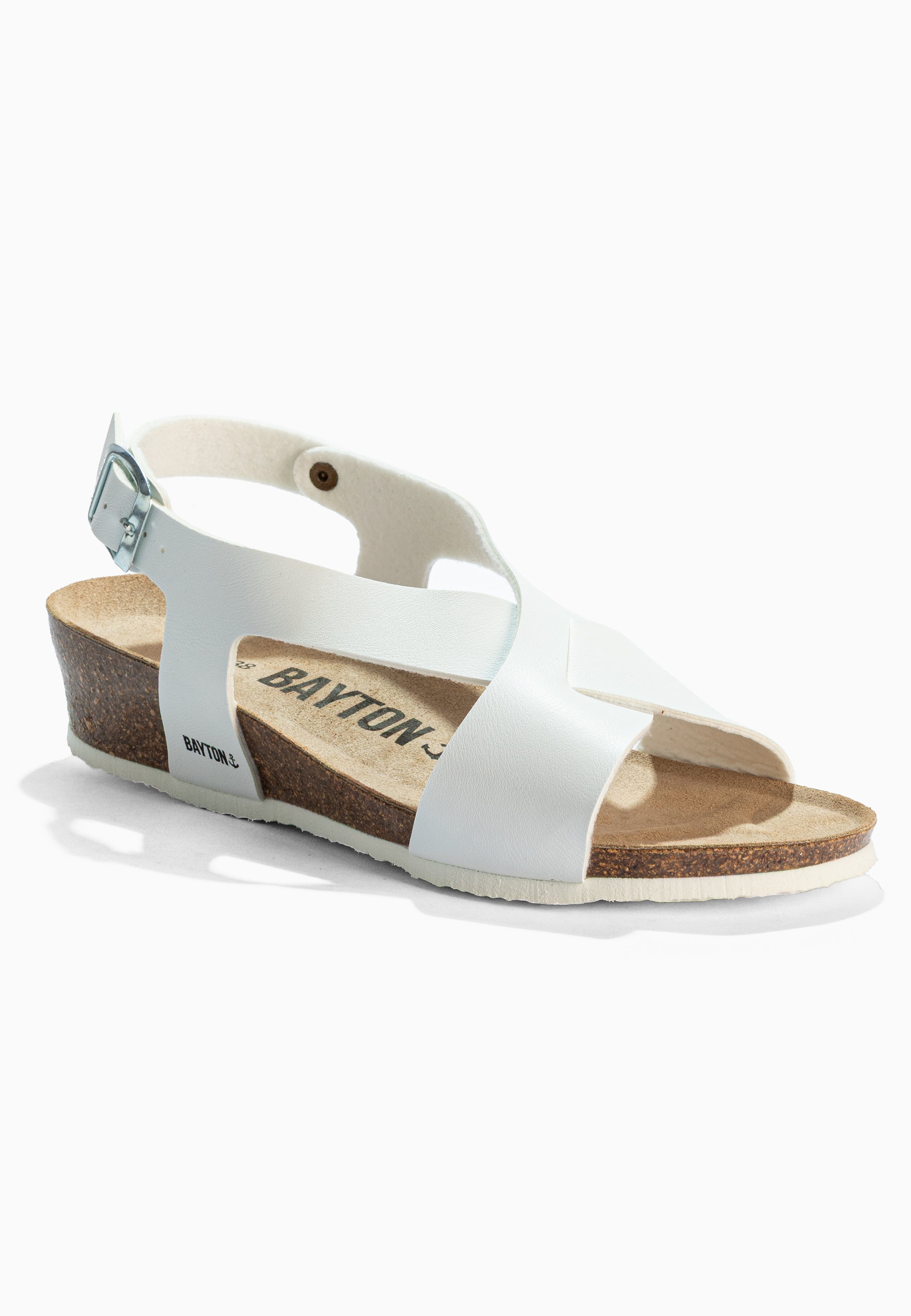 Sandales Salamanque Blanc Compensées et Semi-compensées