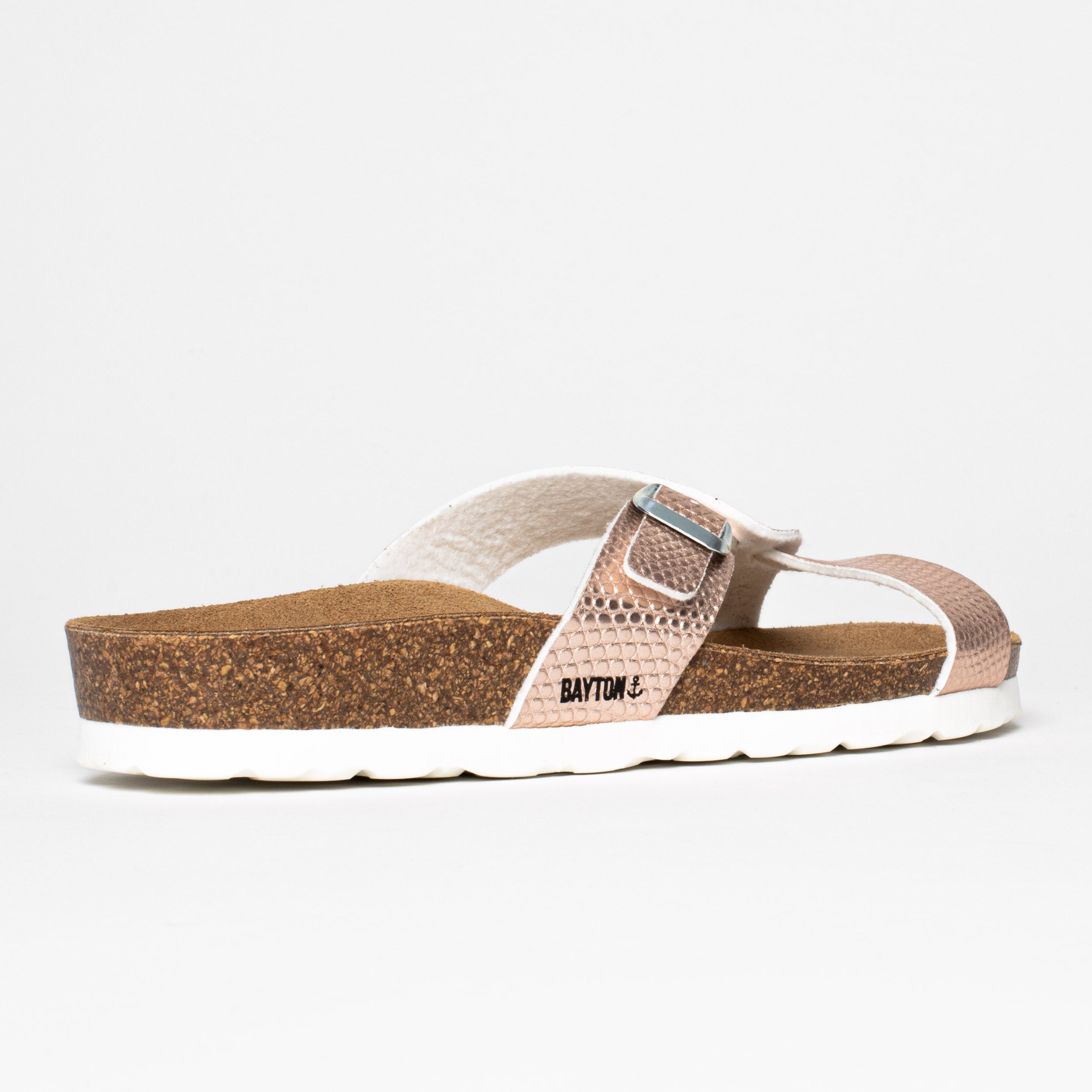 Sandalias Sebastian 2 Tiras Oro Rosa
