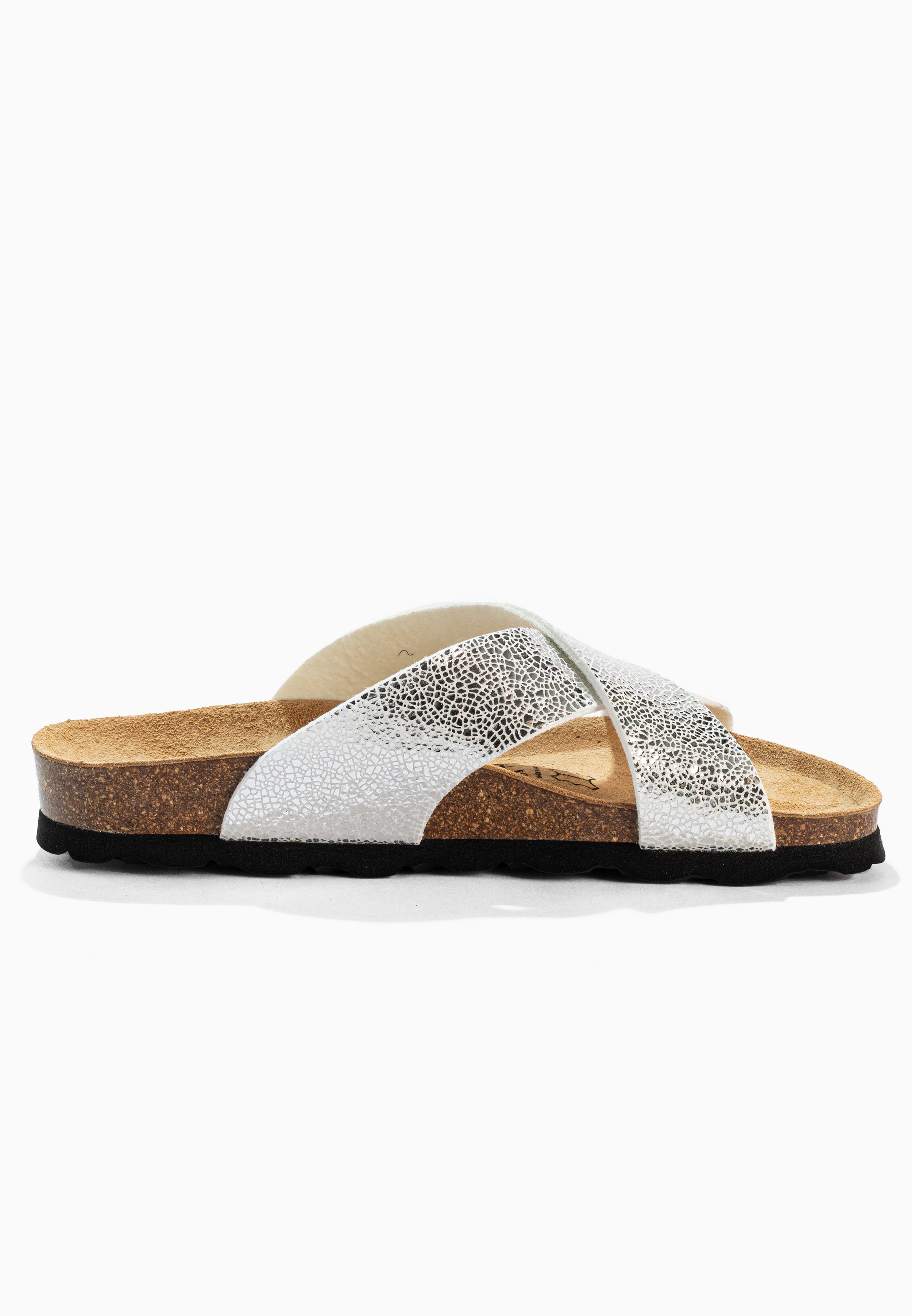 Sandalias Gomera Plata 2 Tiras