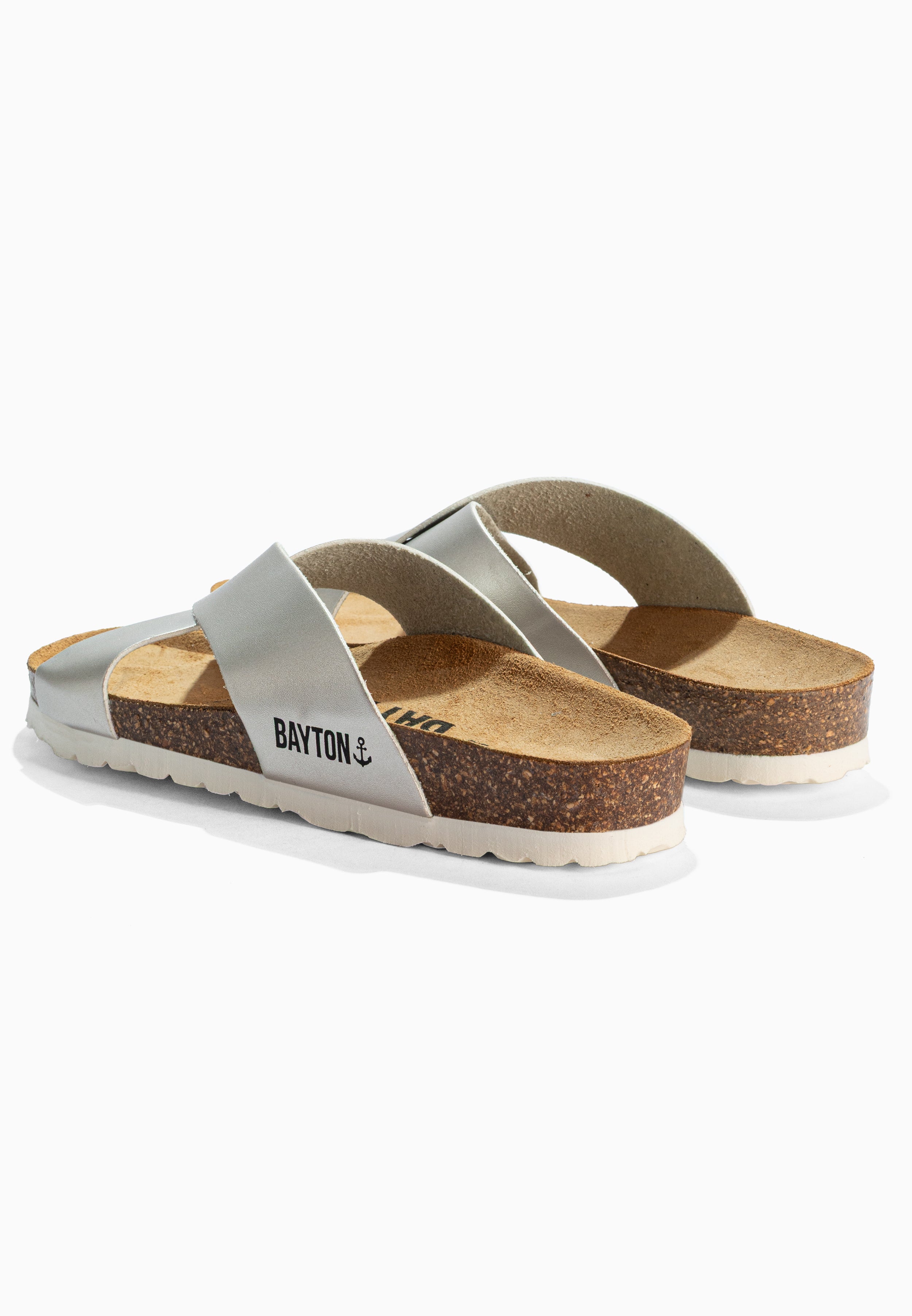 Sandalias Gomera Plata 2 Tiras