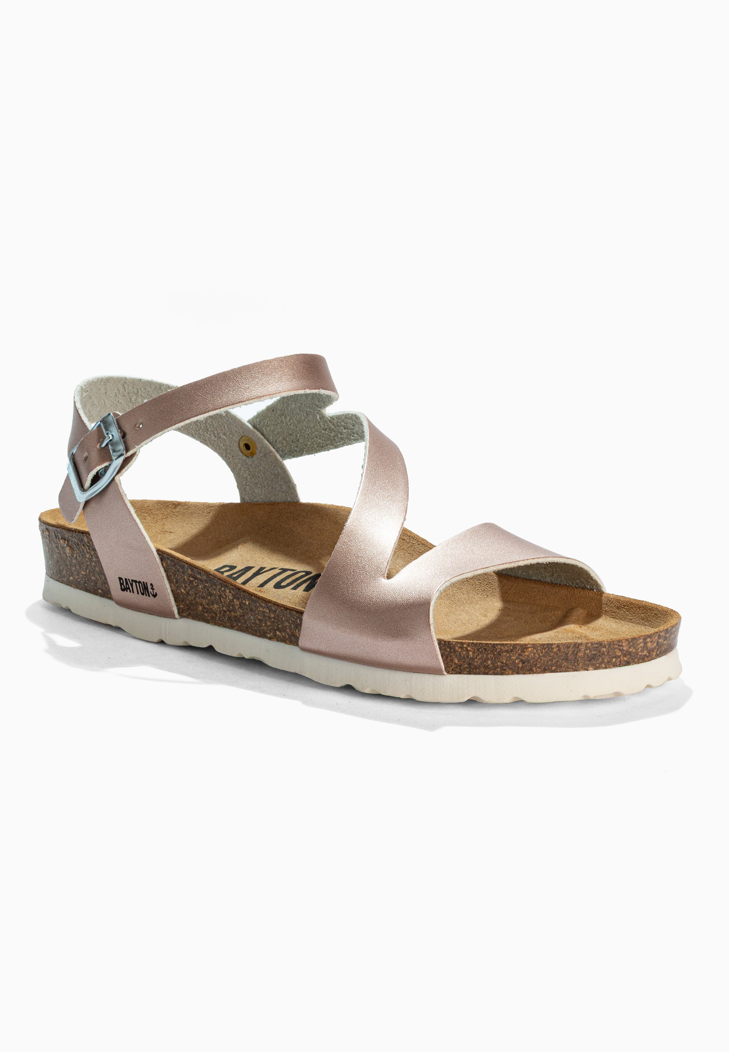 Javea Rose Gold Multi-Strap Sandals