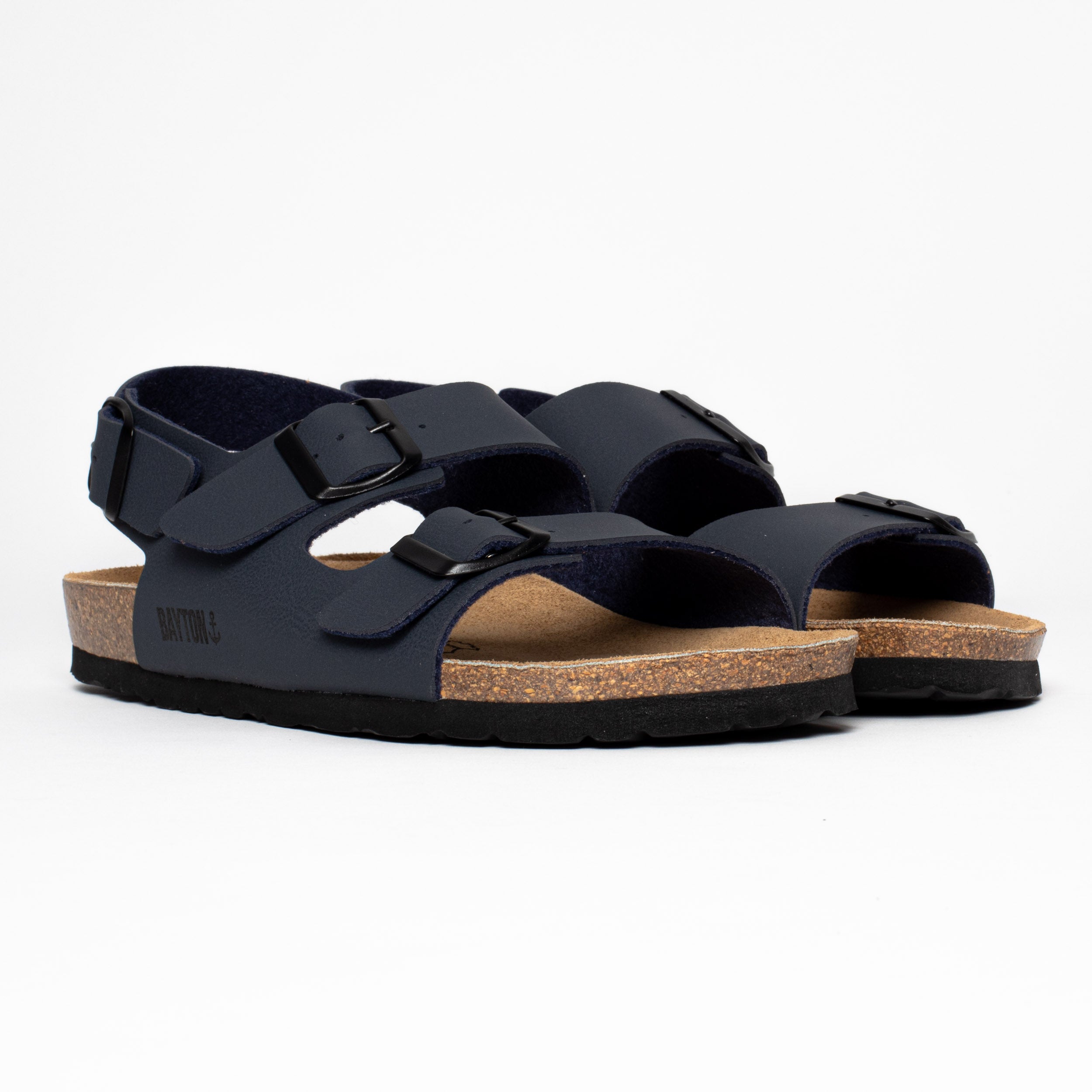 Dark Grey Achilles Multi-Strap Sandals