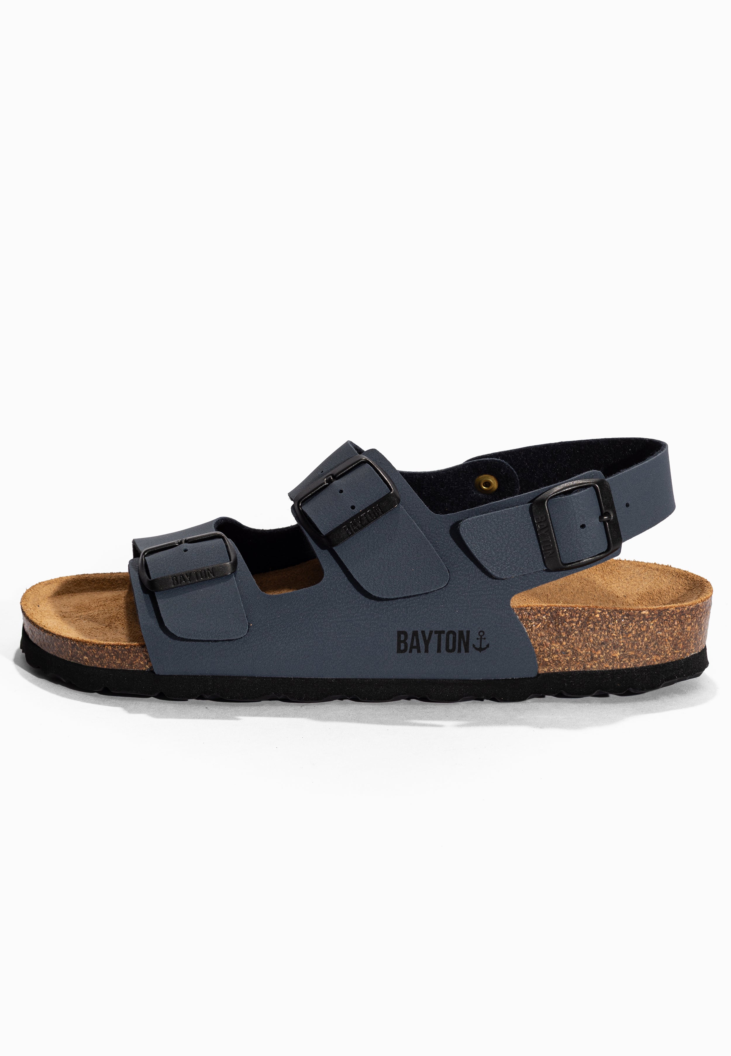 Dark Grey Achilles Multi-Strap Sandals