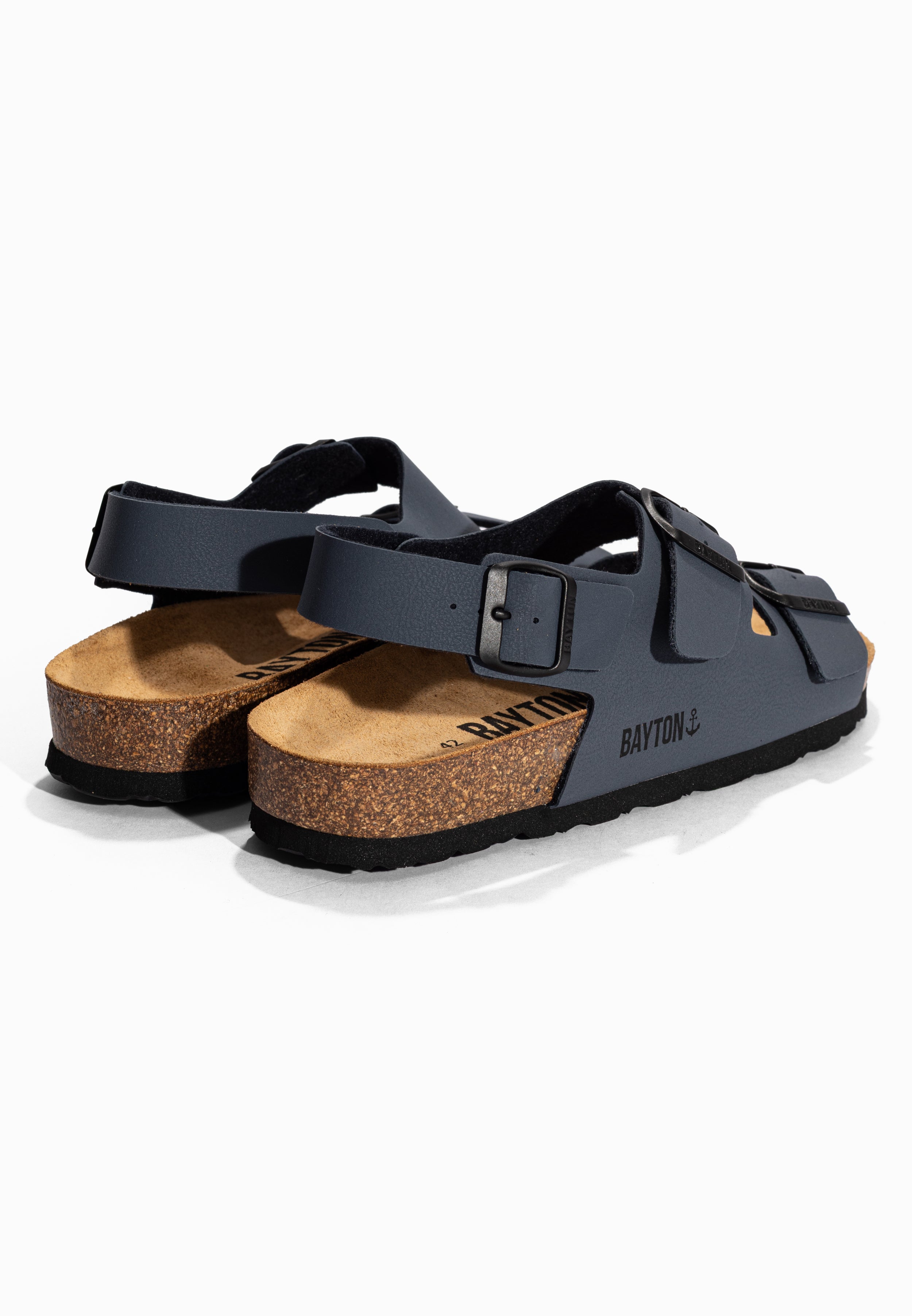 Dark Grey Achilles Multi-Strap Sandals
