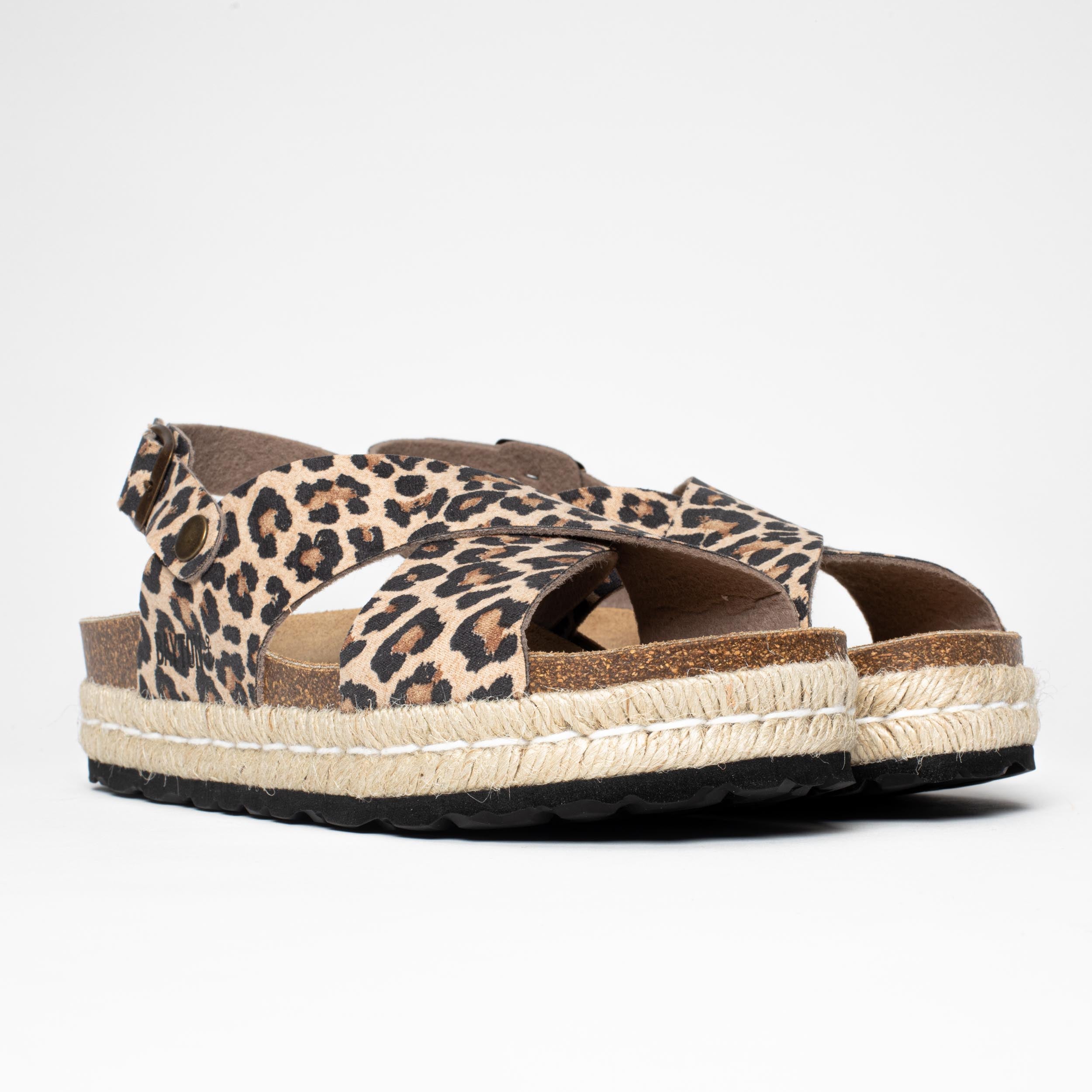 Leida Leopard Platform Sandals