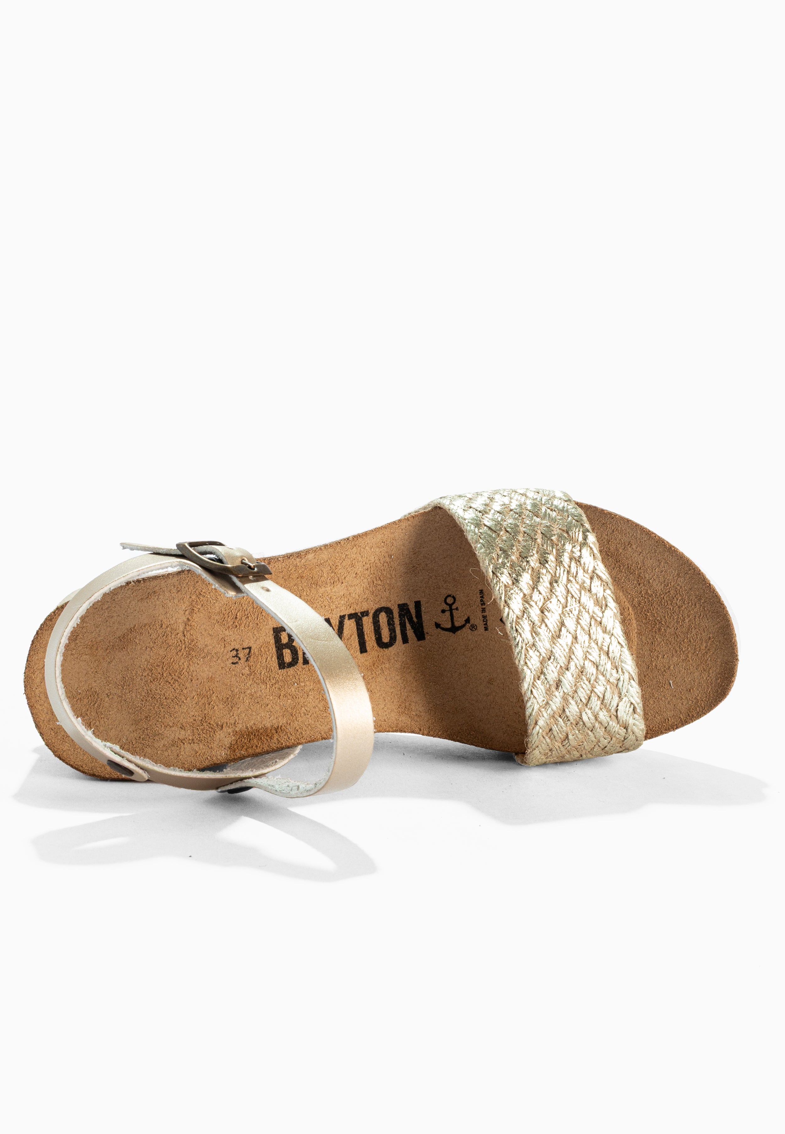 Sandalias Toledo Cuña y Semicuña Oro Claro