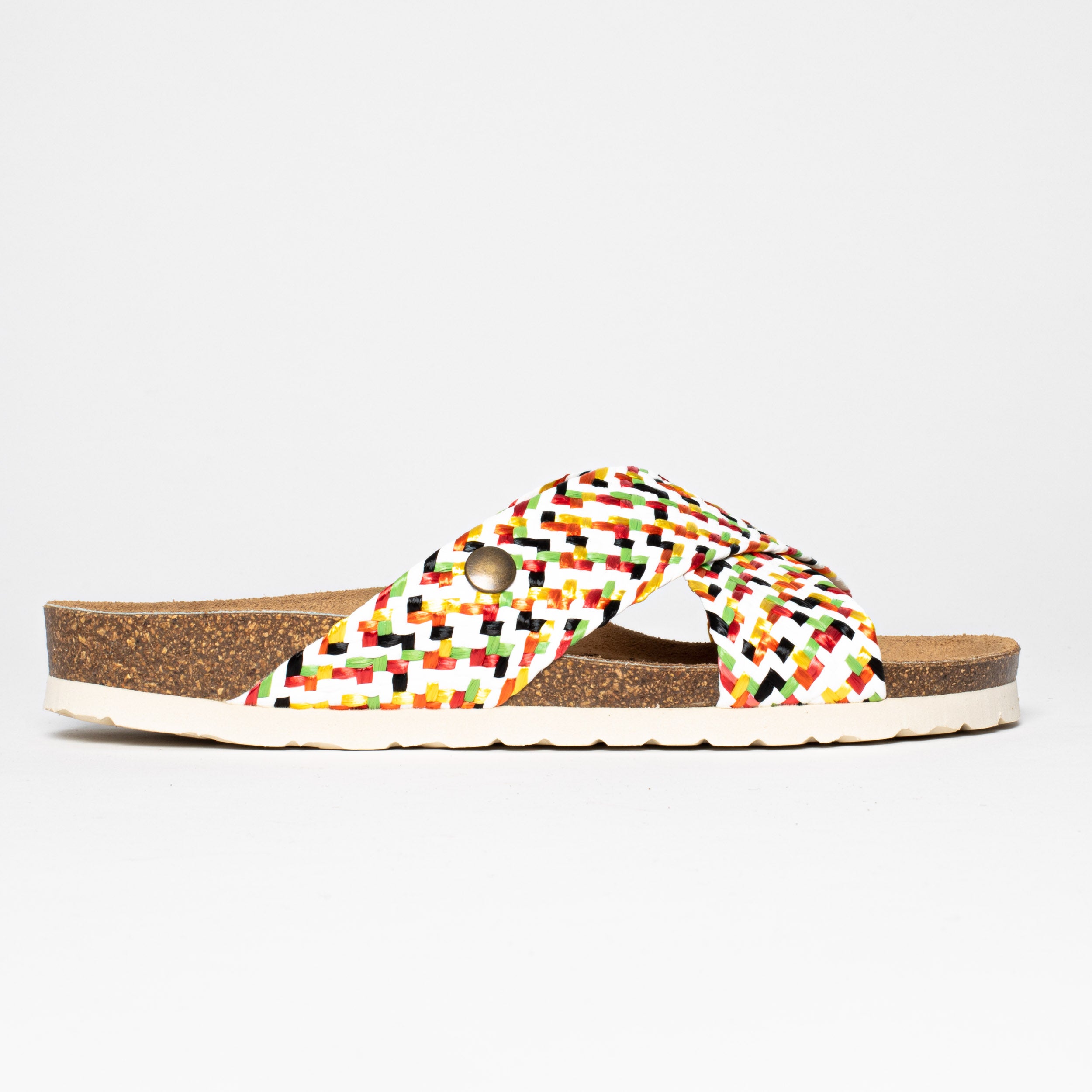 Sandalias Elche 2 Tiras Multicolor