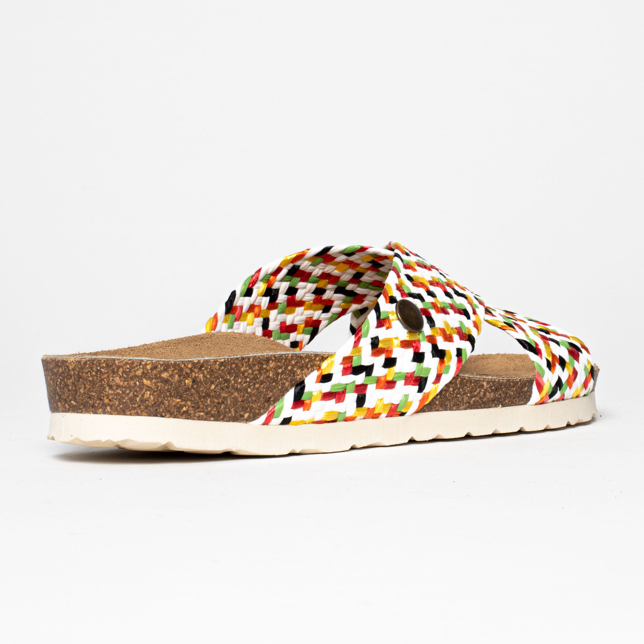 Sandalias Elche 2 Tiras Multicolor