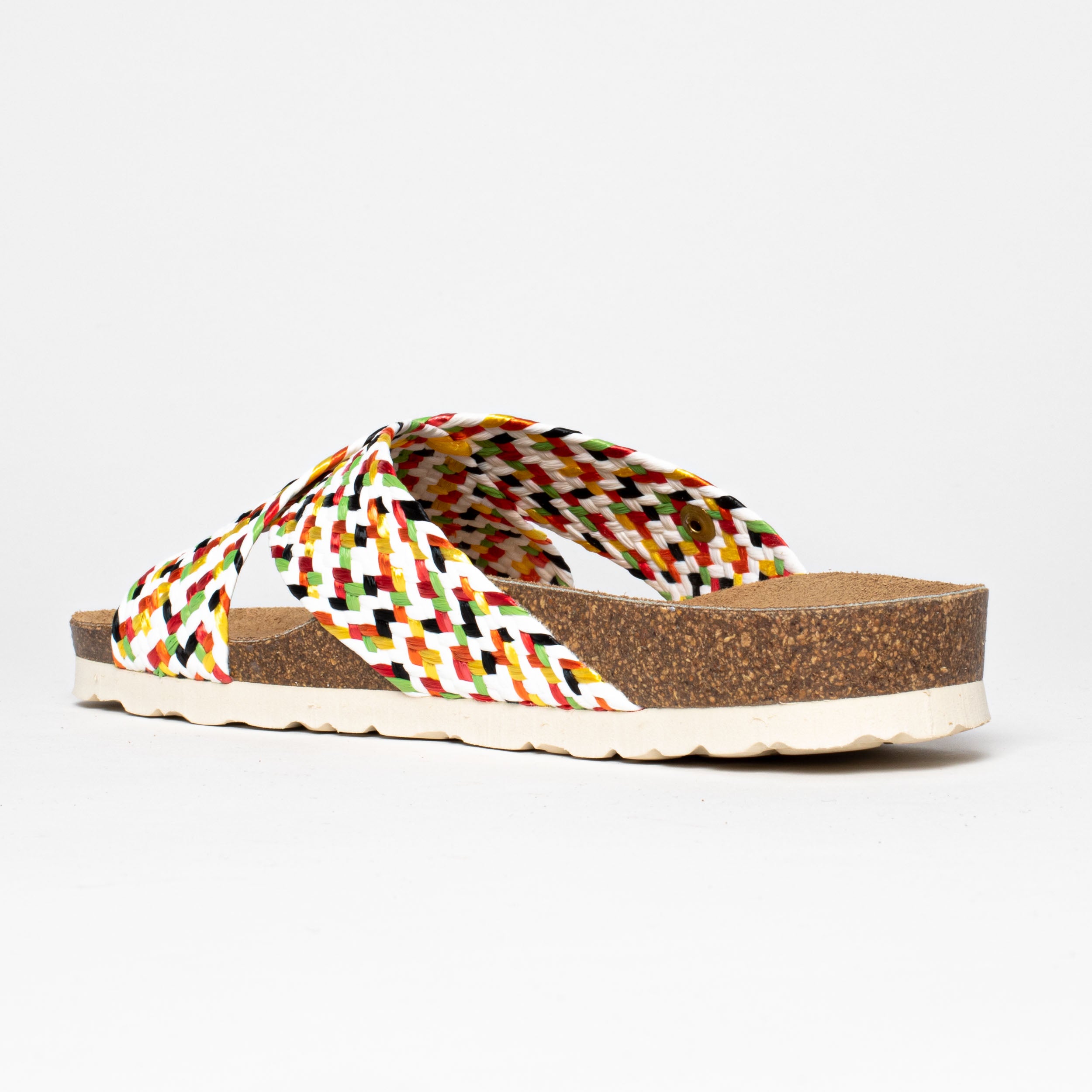 Sandalias Elche 2 Tiras Multicolor