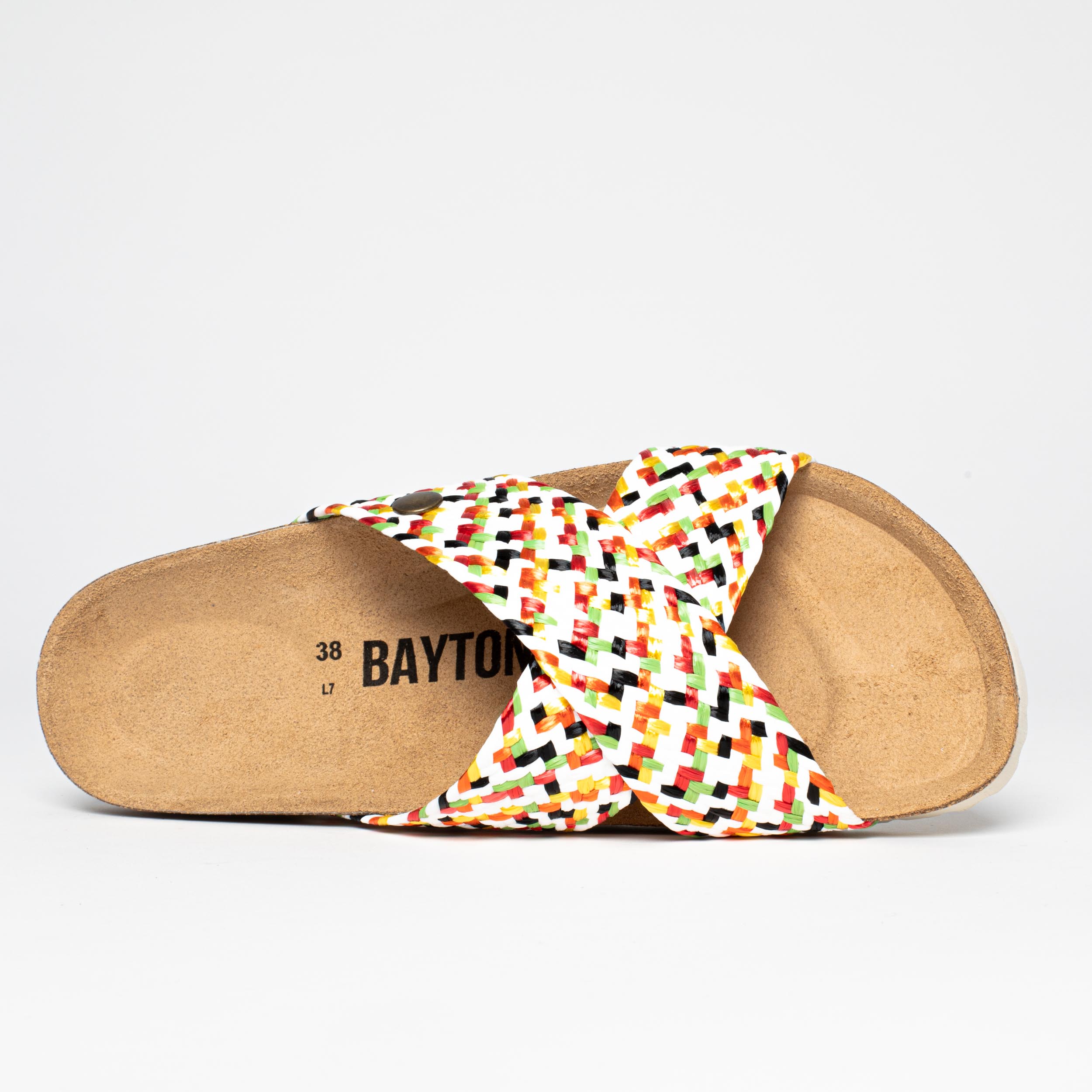 Sandalias Elche 2 Tiras Multicolor