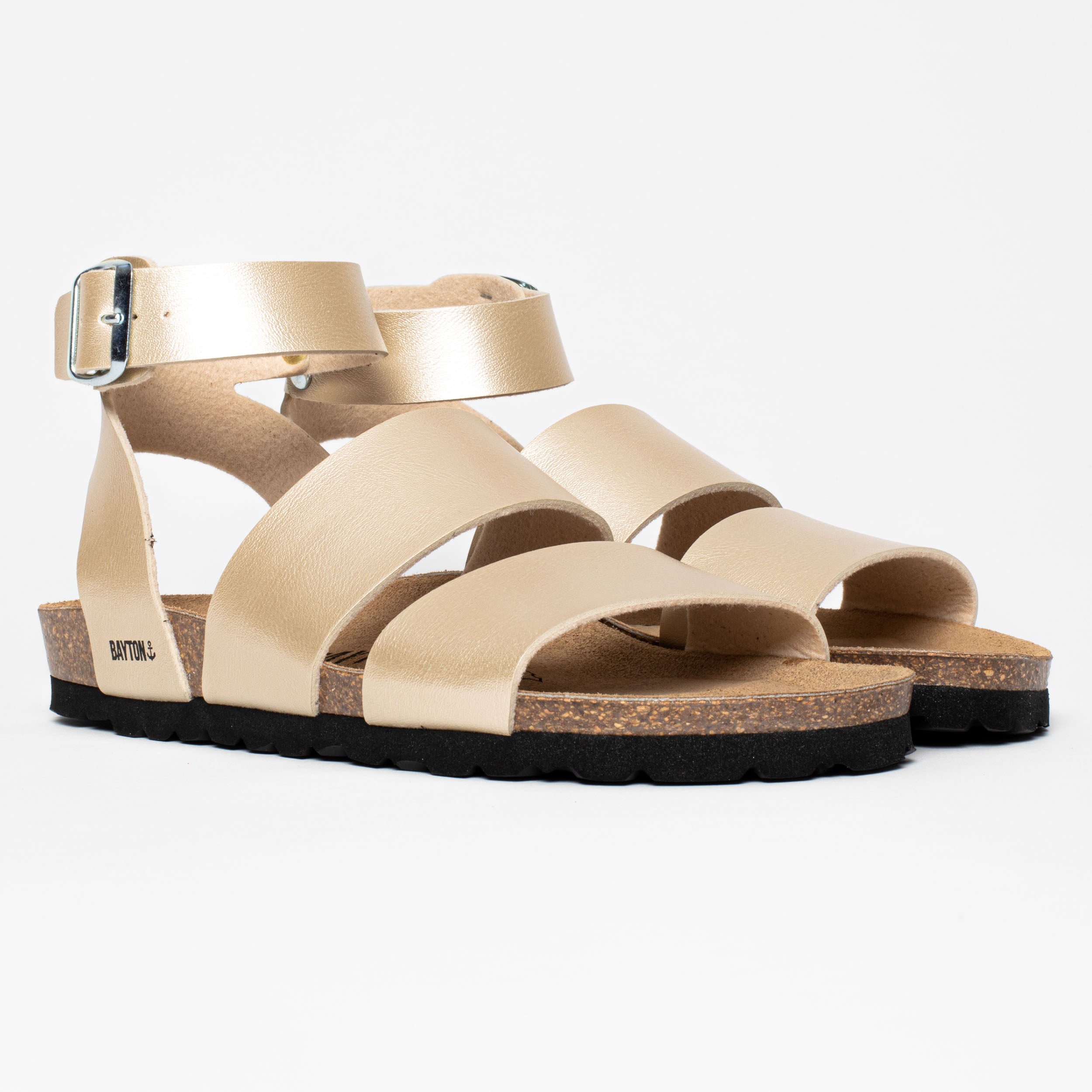Sandalias Soria Multitiras Doradas