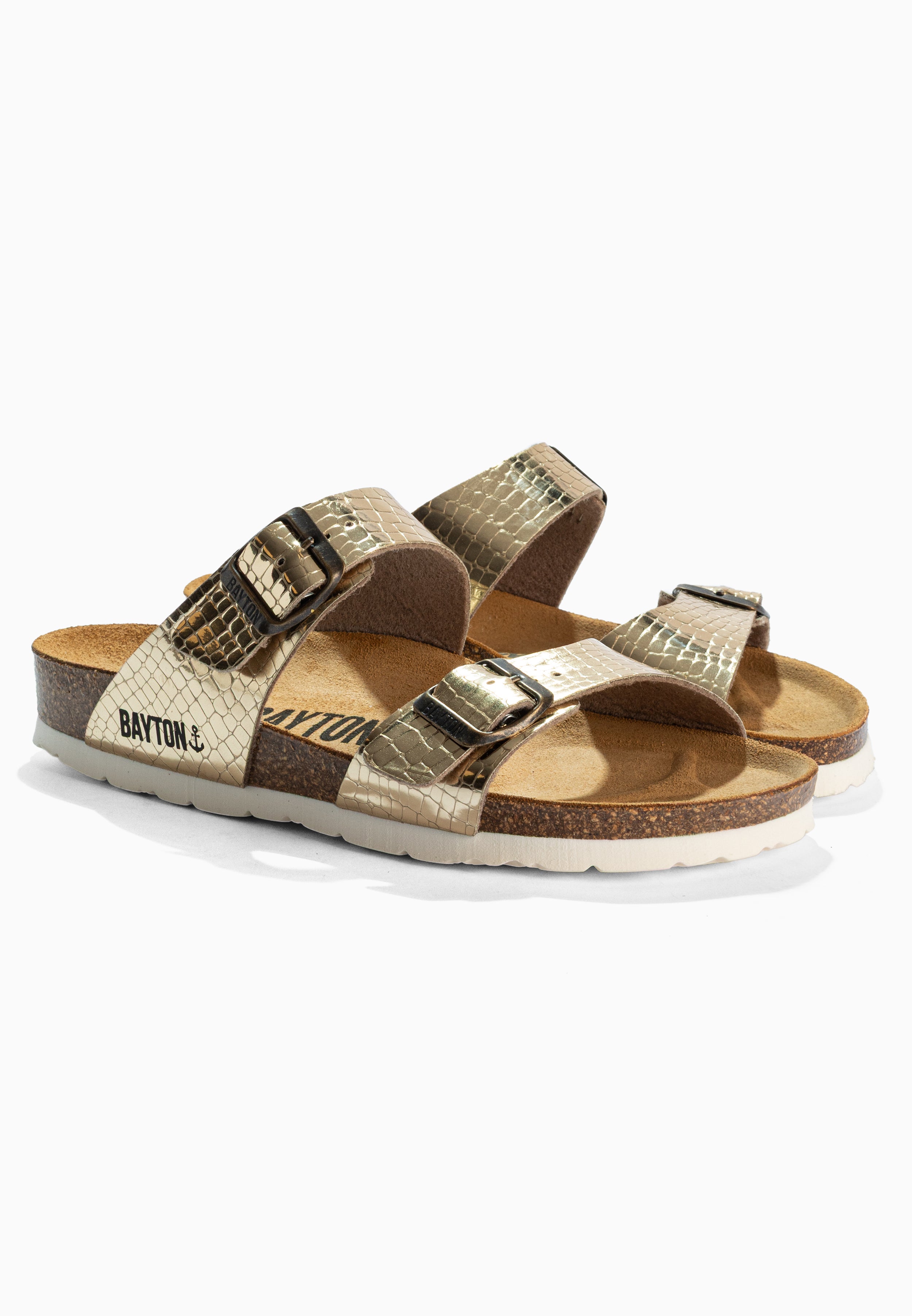 Sandalias Marbella Platino 2 Tiras