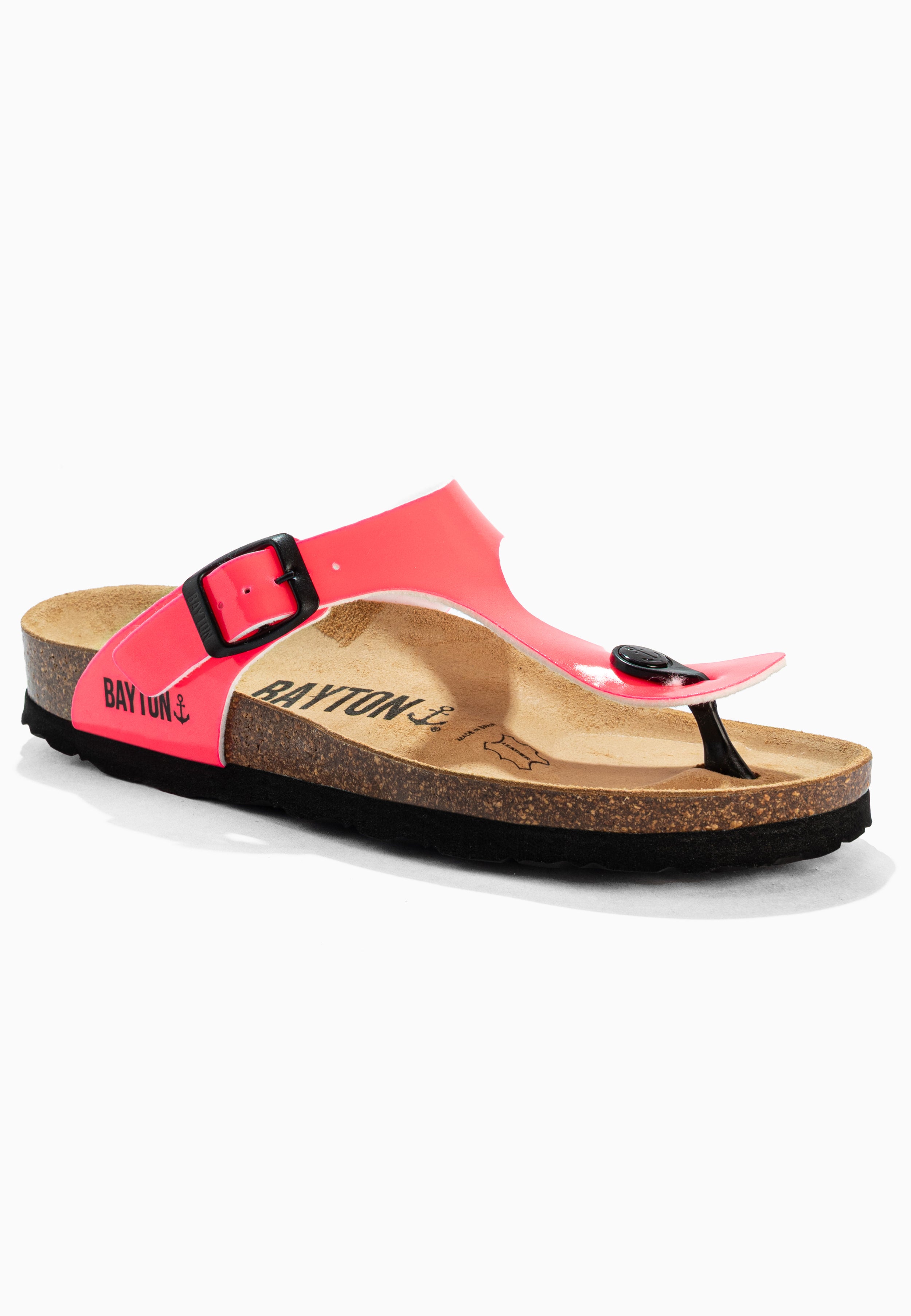 Sandales Mercure Rose Fluo à Entre-Doigts