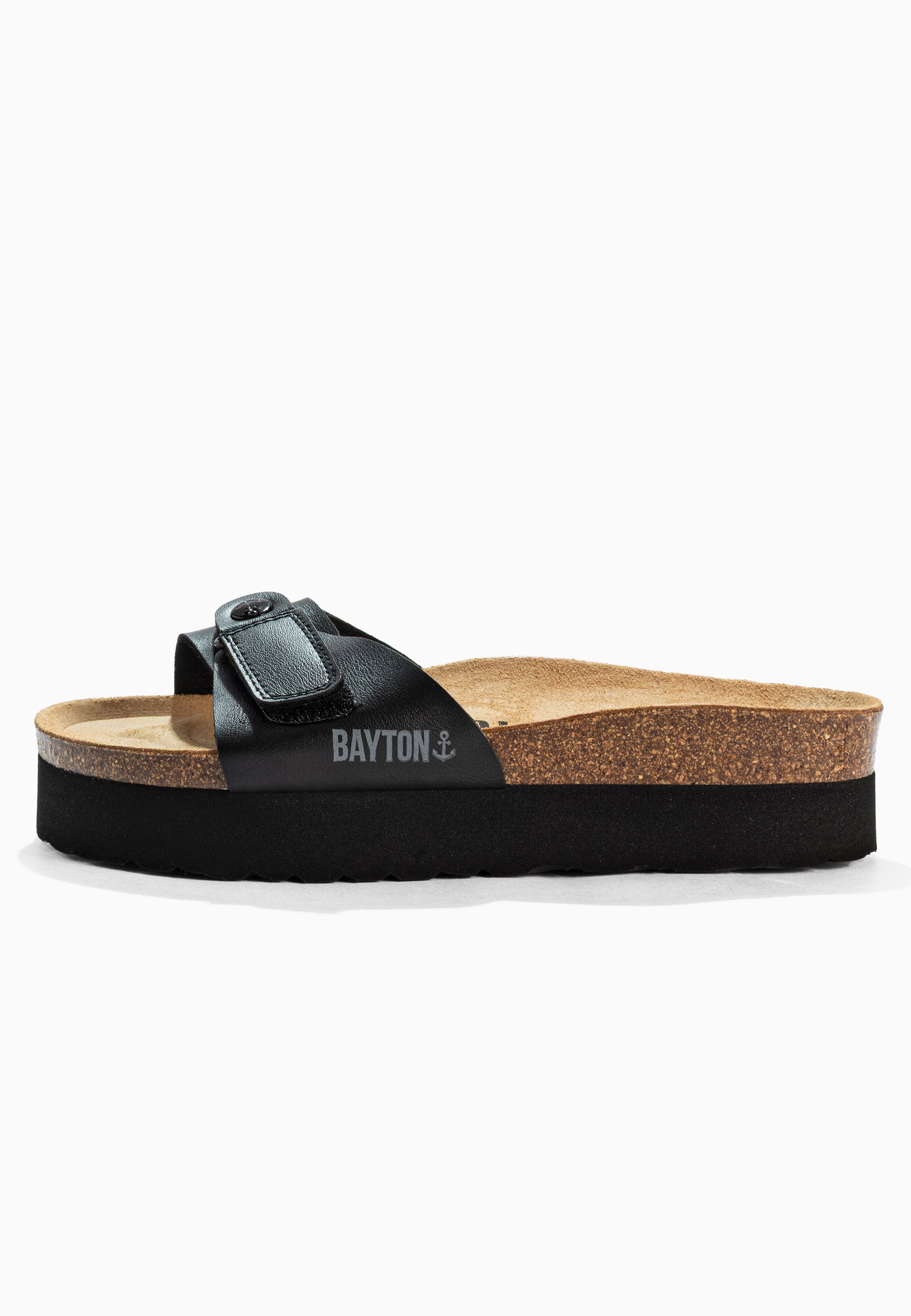 Sandales Calypso Noir à Plateforme