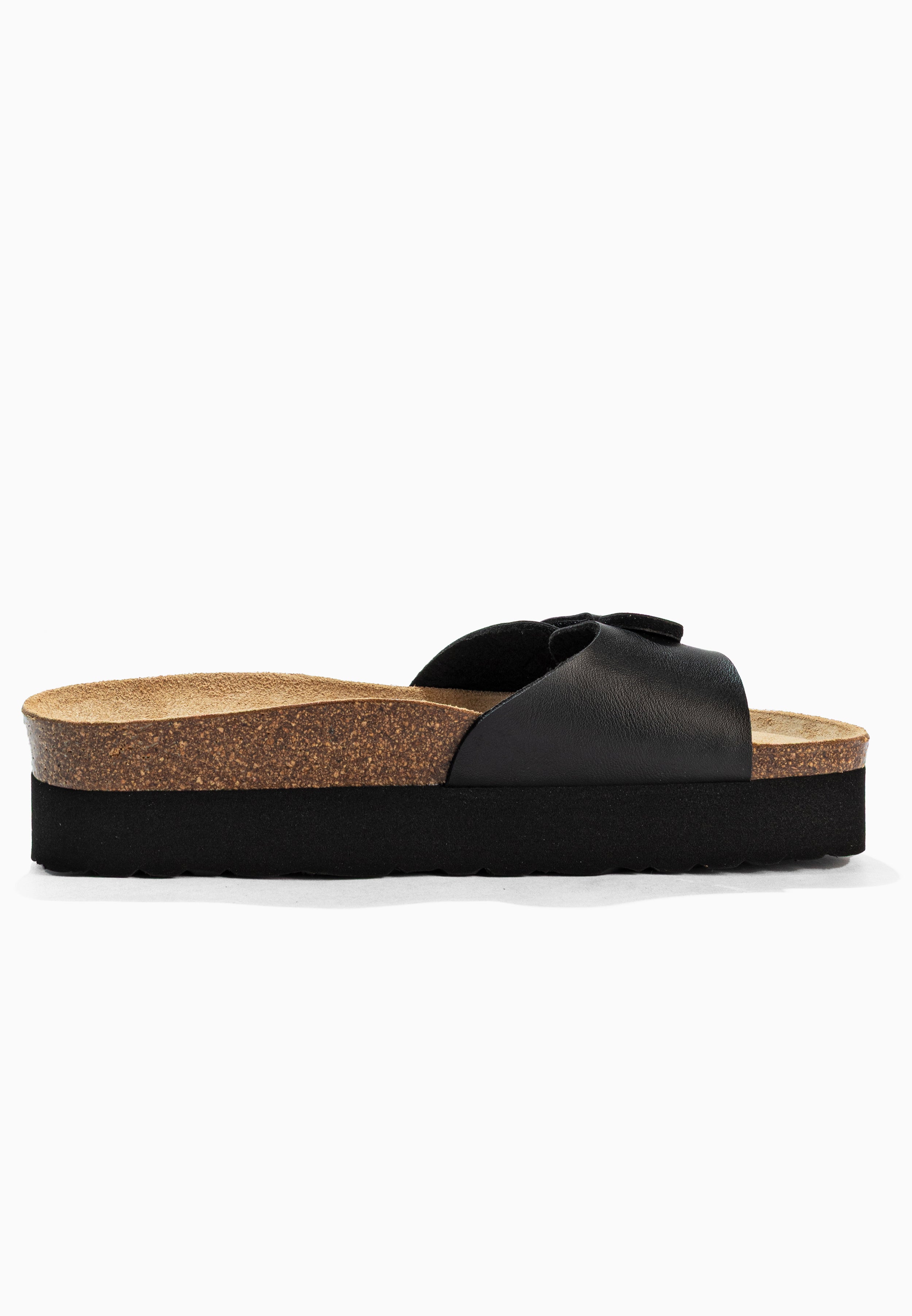 Sandales Calypso Noir à Plateforme
