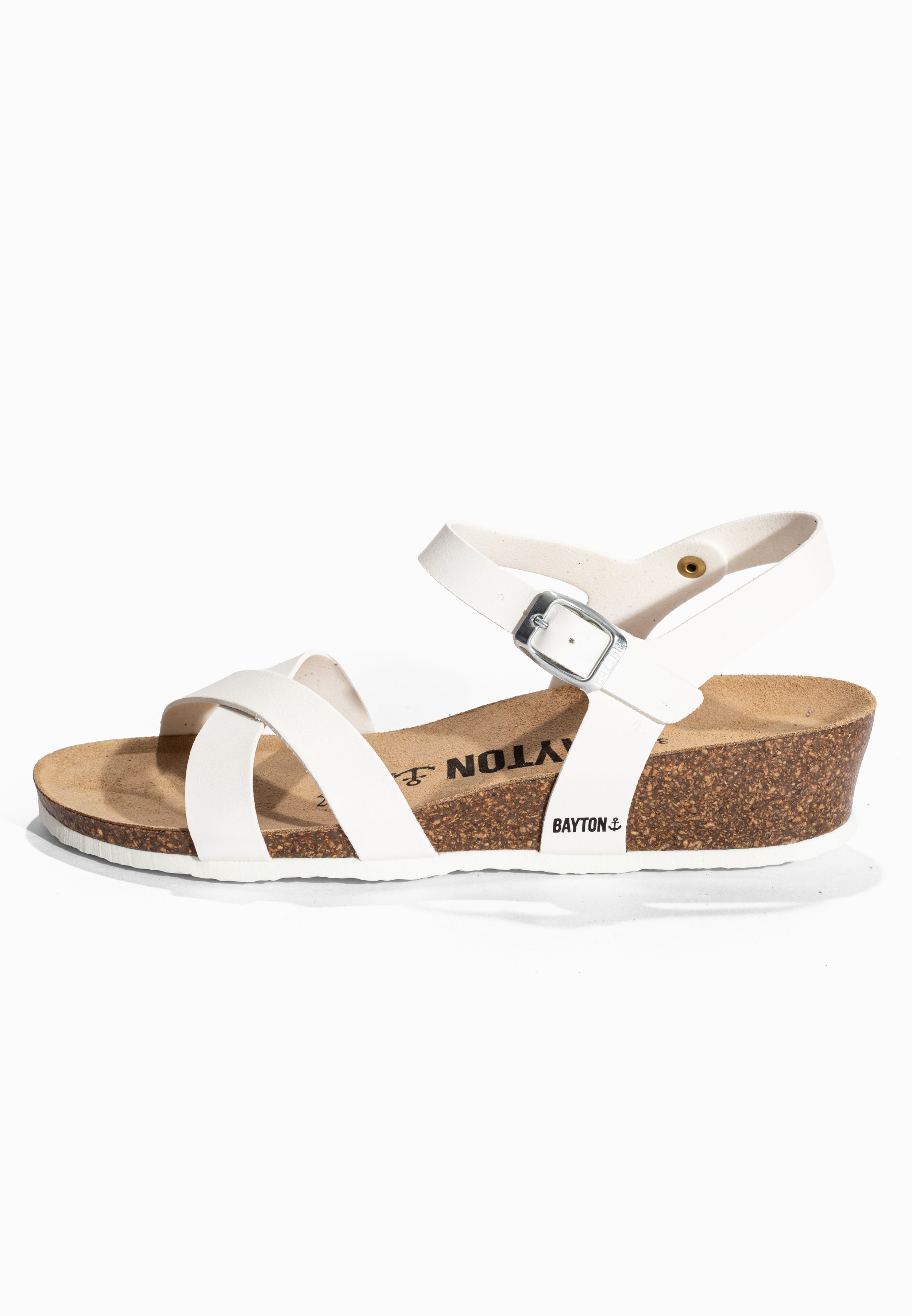 Sandales Canberra Blanc Compensées et Semi-compensées