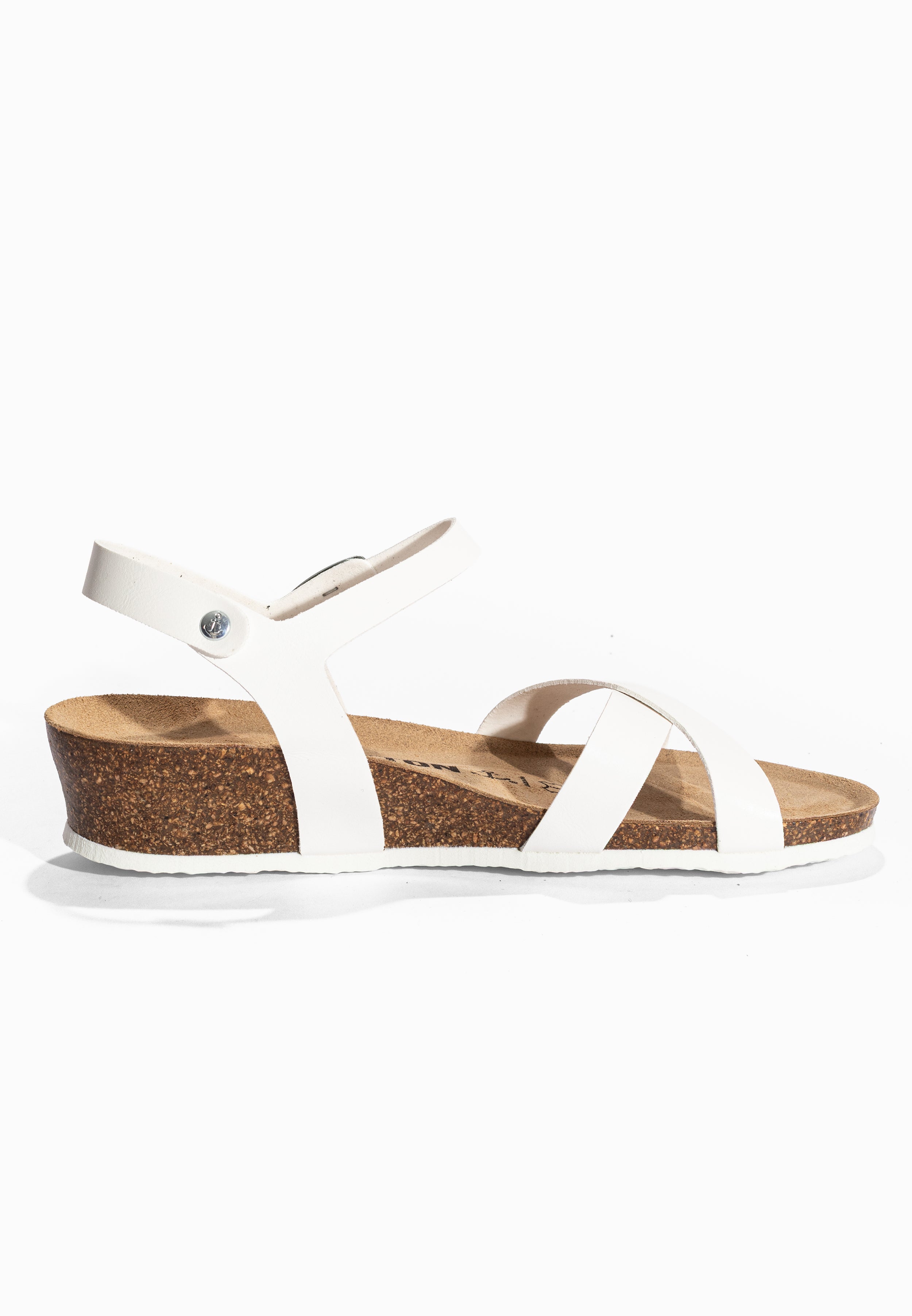 Sandales Canberra Blanc Compensées et Semi-compensées