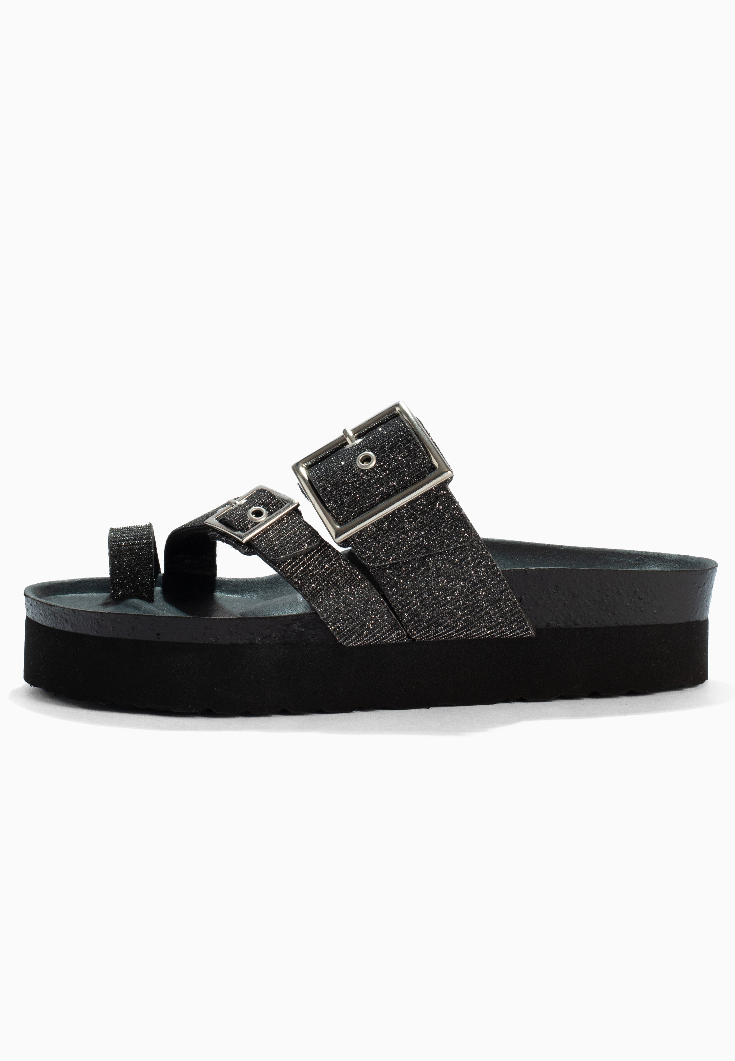 Sandalias con plataforma Castel antracita