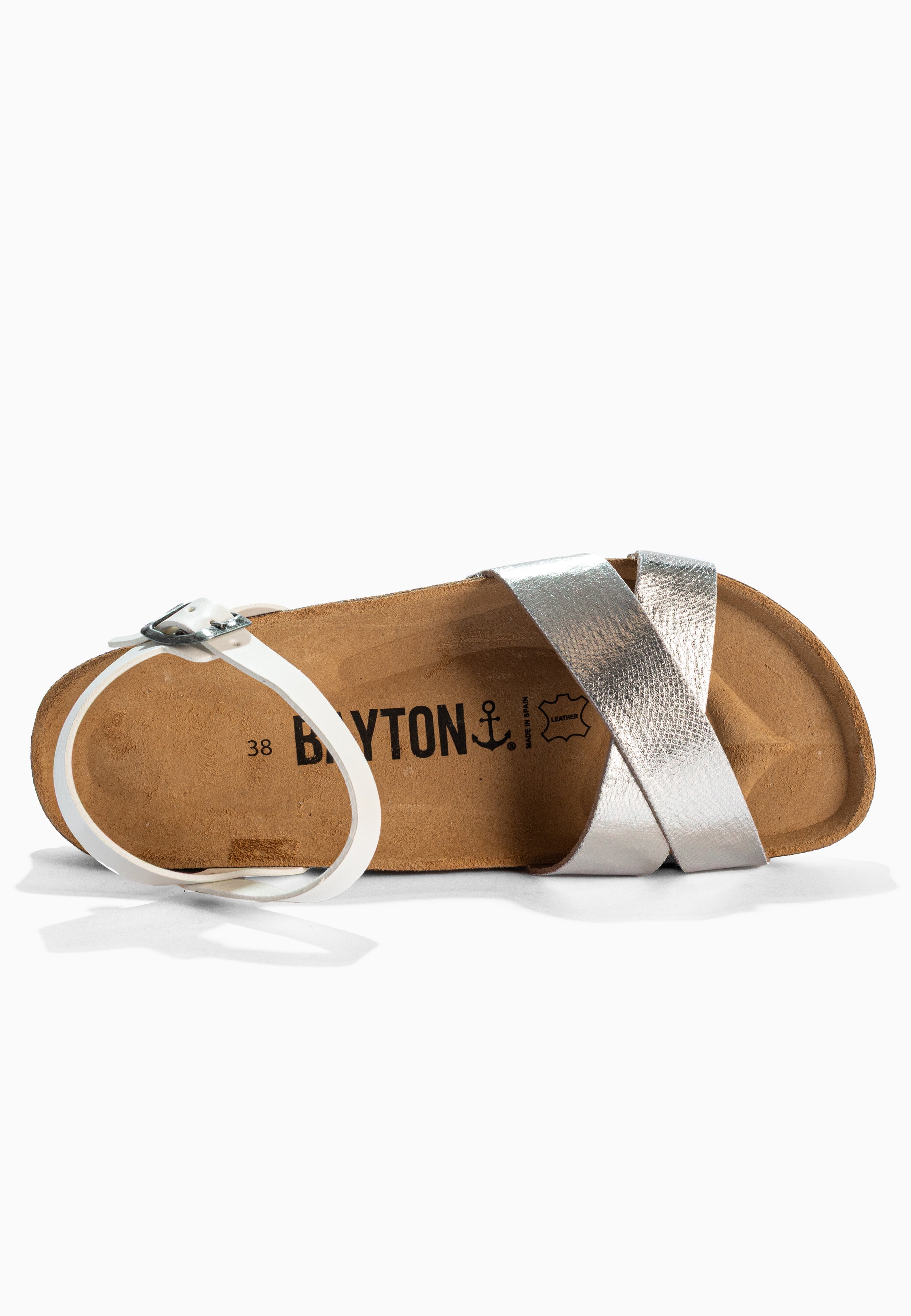 Sandalias Vallado Multinovias Blancas Y Plata