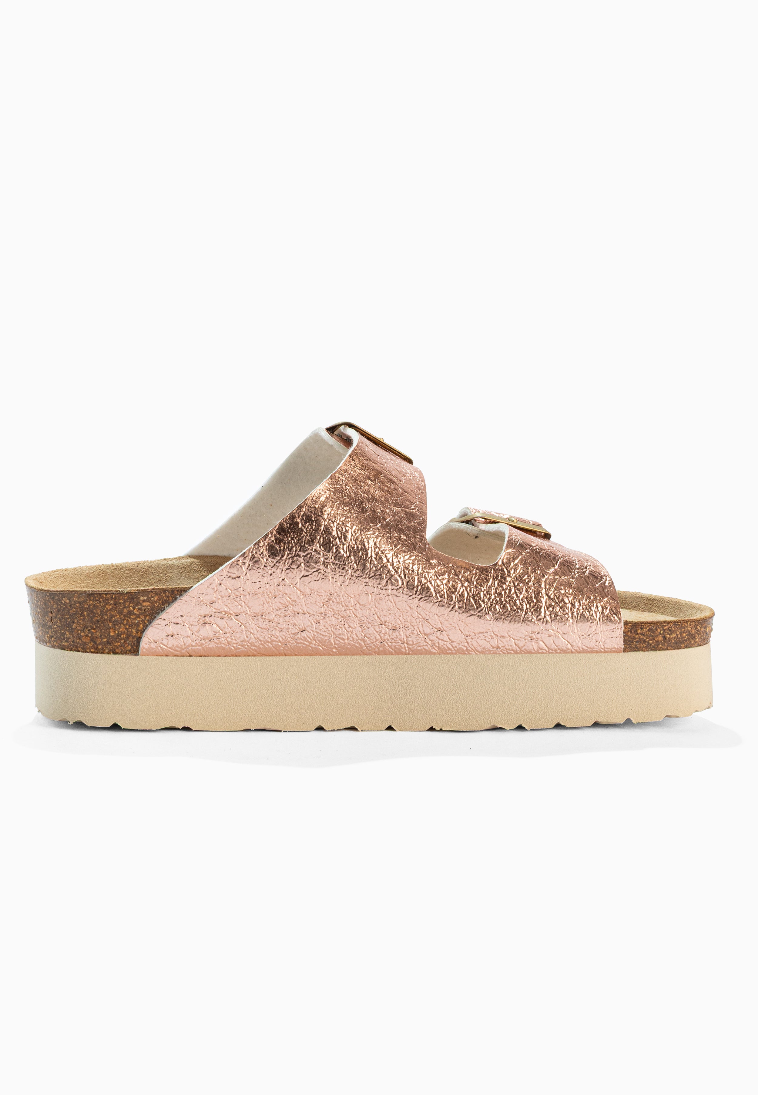 Sandalias con plataforma en oro rosa Japet