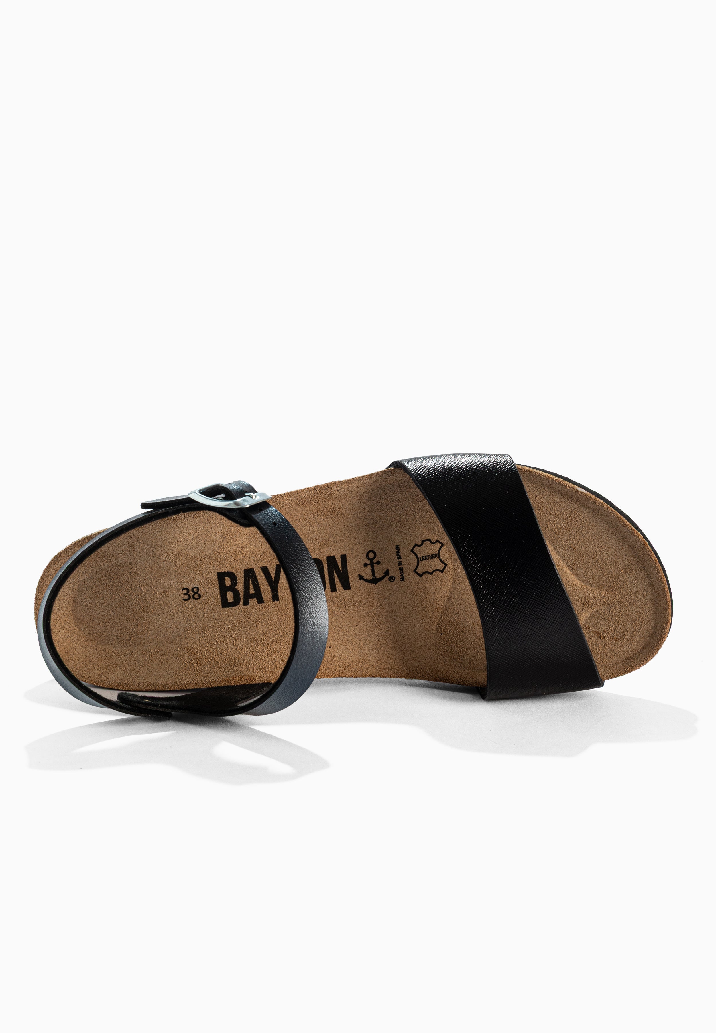 Sandales Wodonga Noir Compensées et Semi-compensées