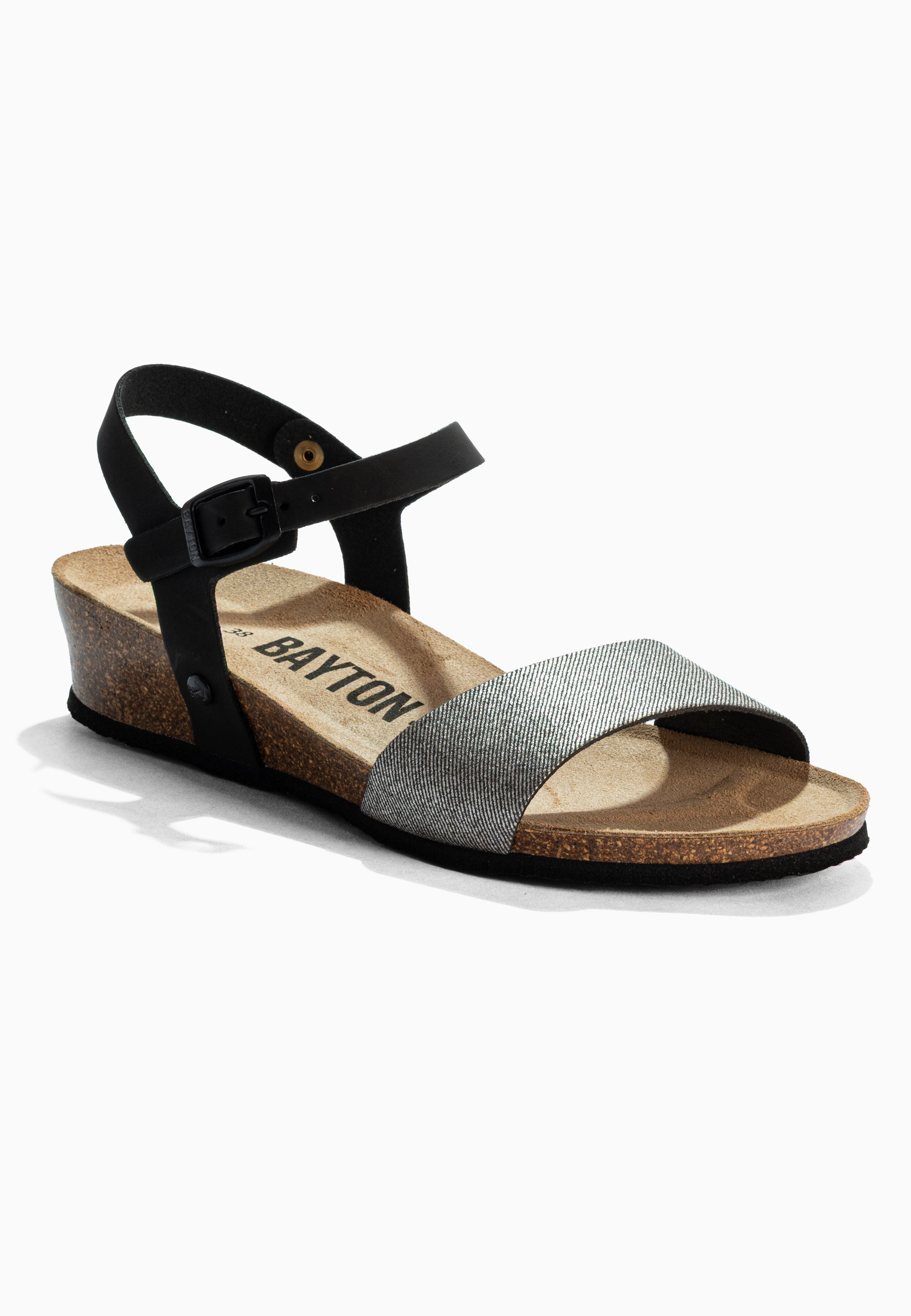 Sandales Wodonga Noir Compensées et Semi-compensées