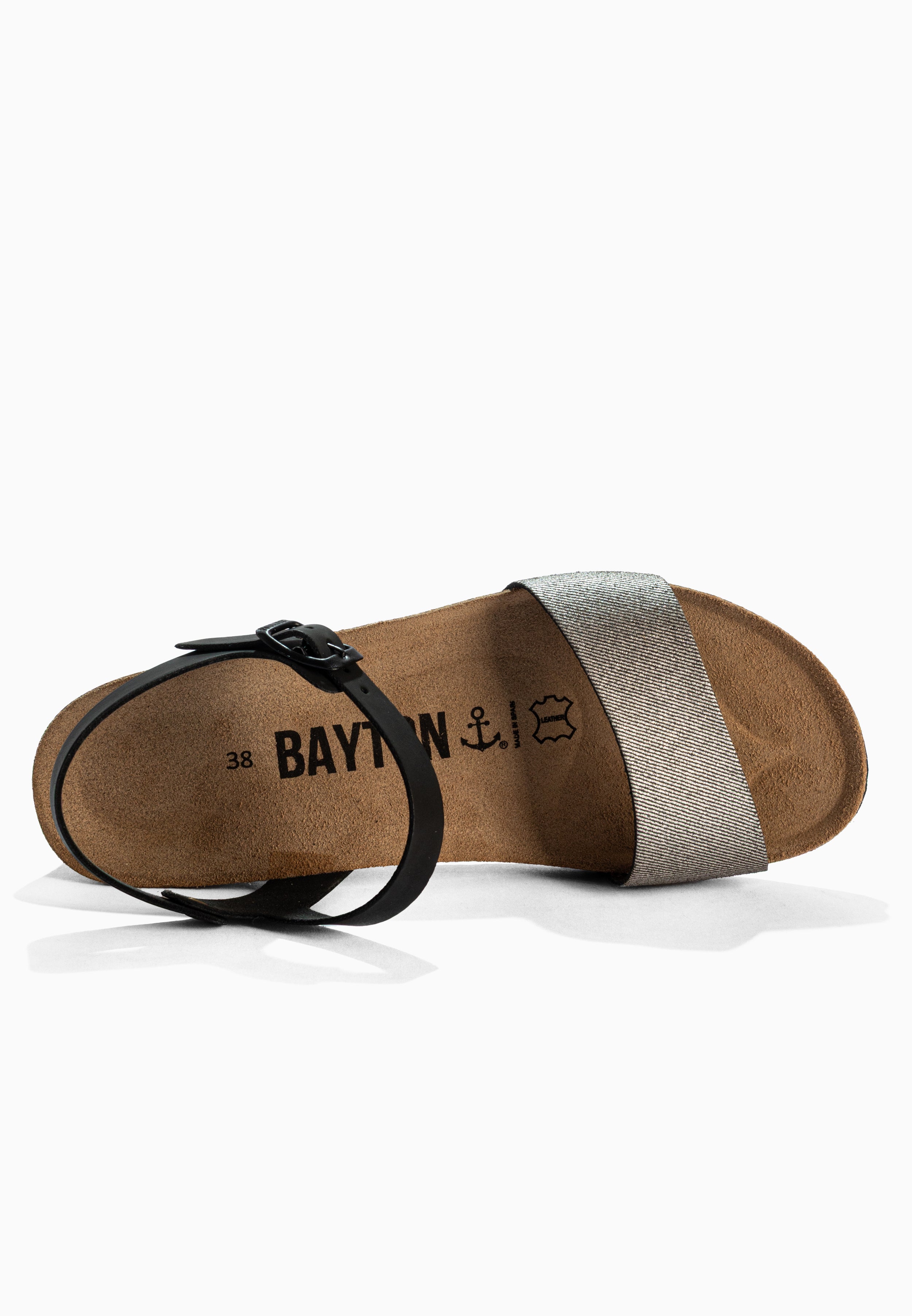 Sandales Wodonga Noir Compensées et Semi-compensées