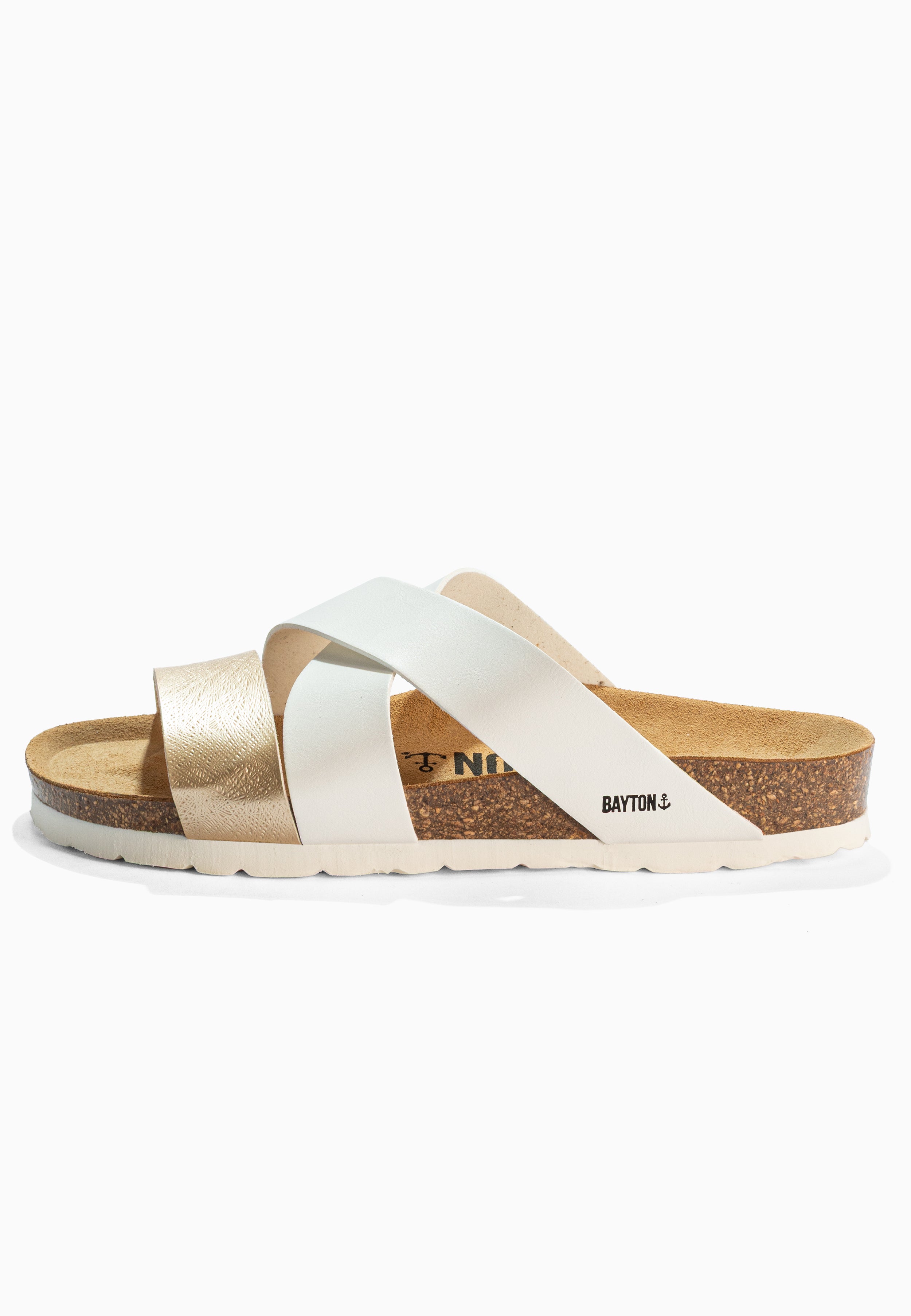 Sandales Seville Blanc Et Dorées Multi-Brides