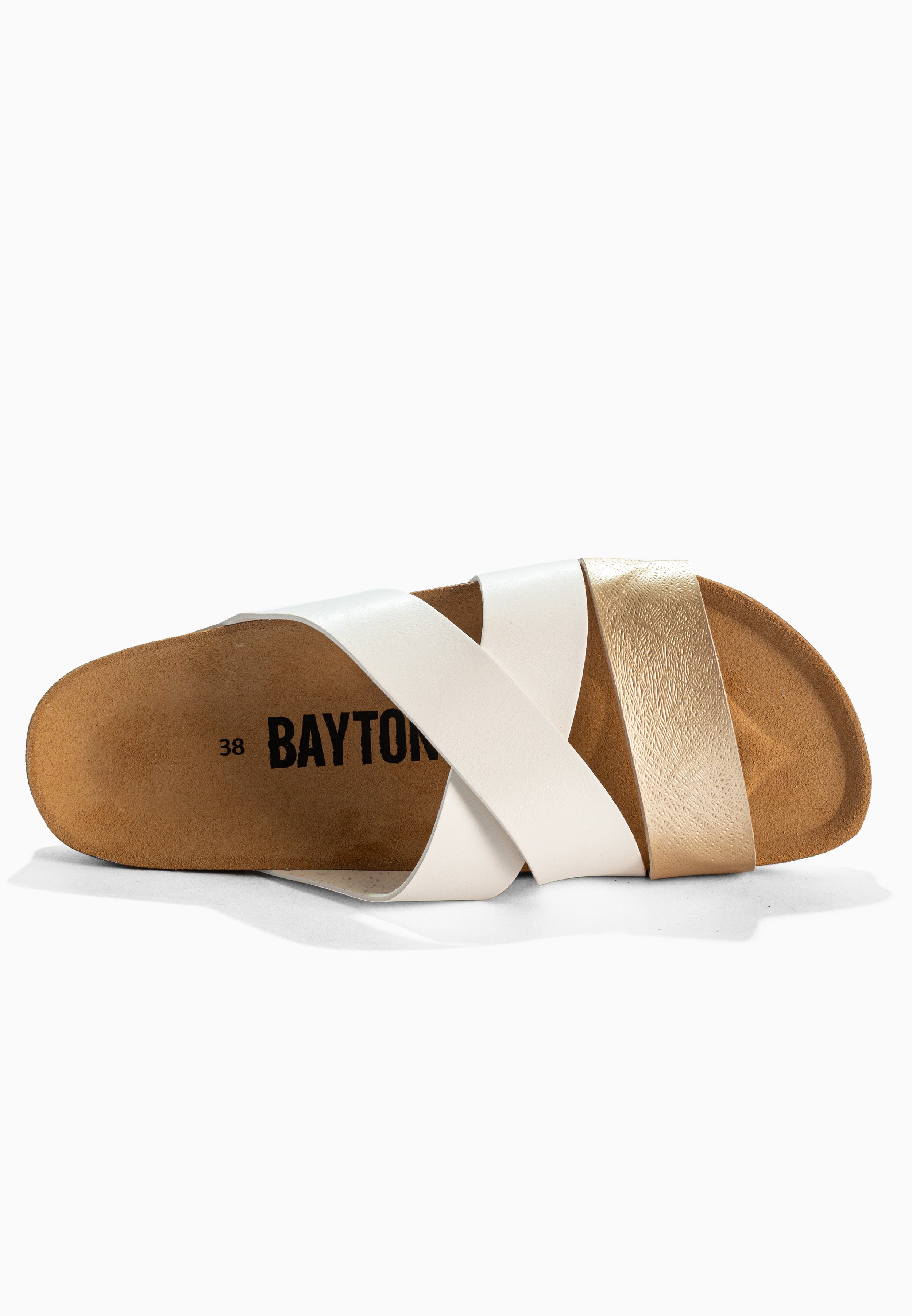 Sandales Seville Blanc Et Dorées Multi-Brides