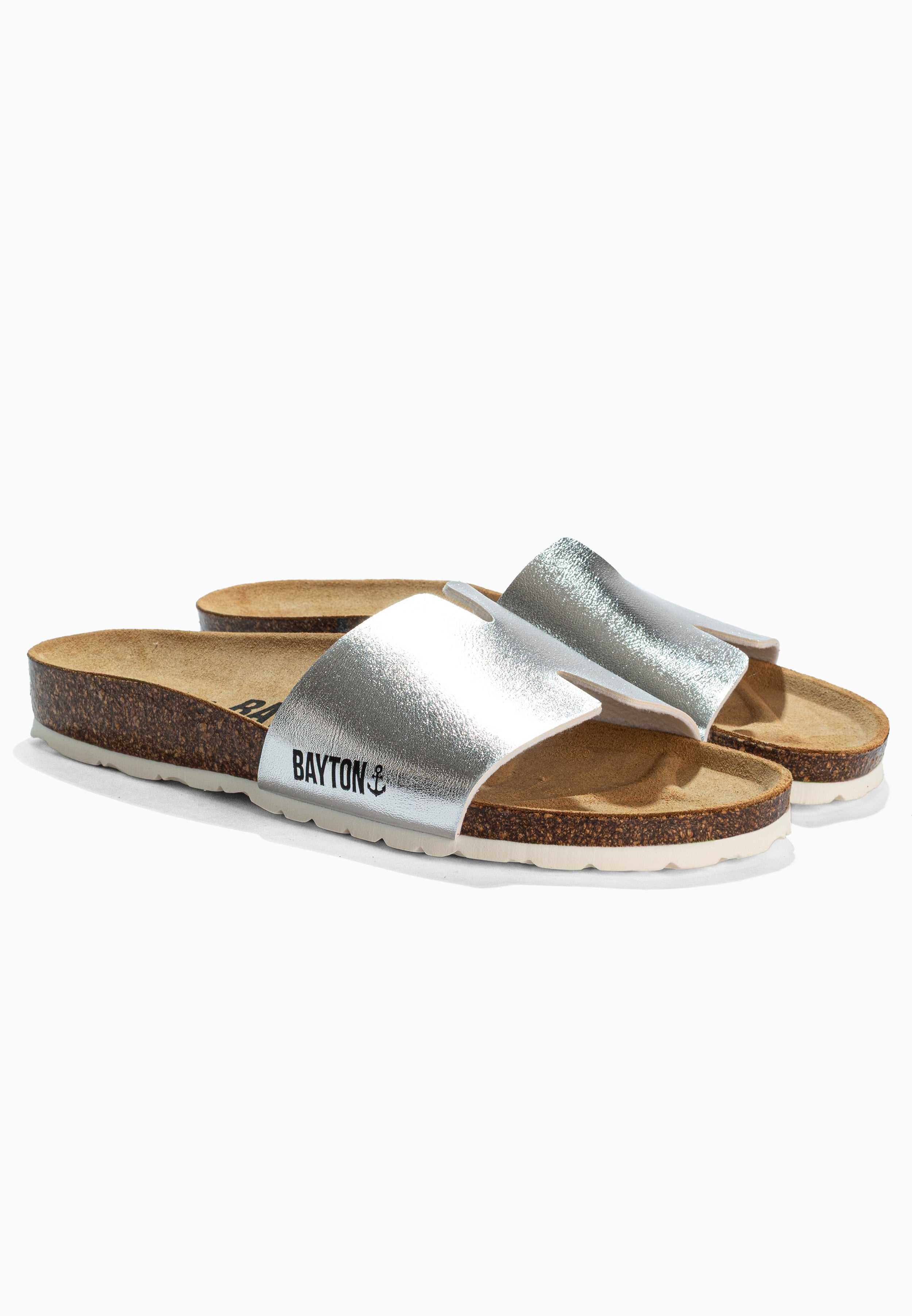 Sandales 1 Bride Djilian Argentées Foncées