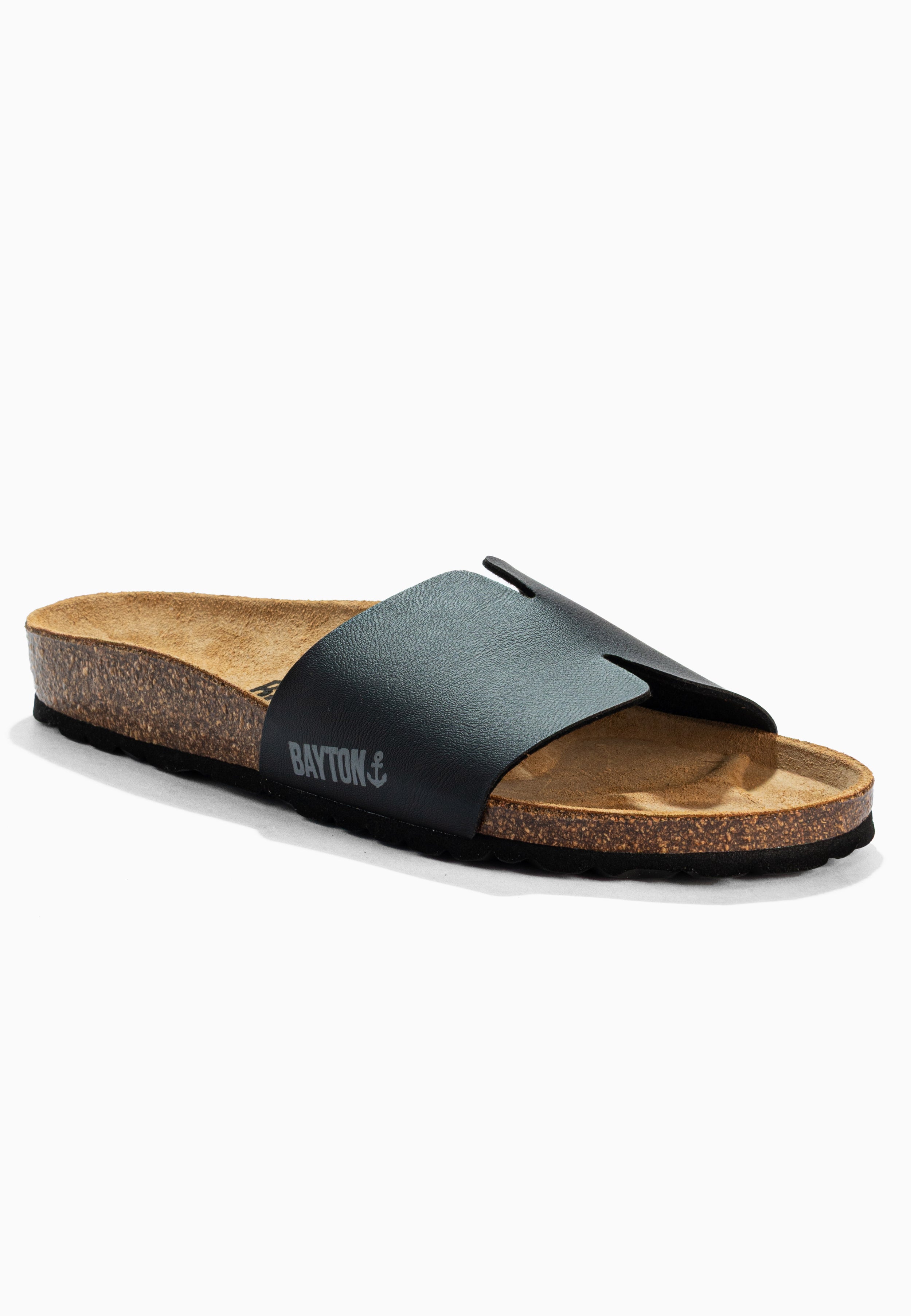 Djilian Black 1 Strap Sandals
