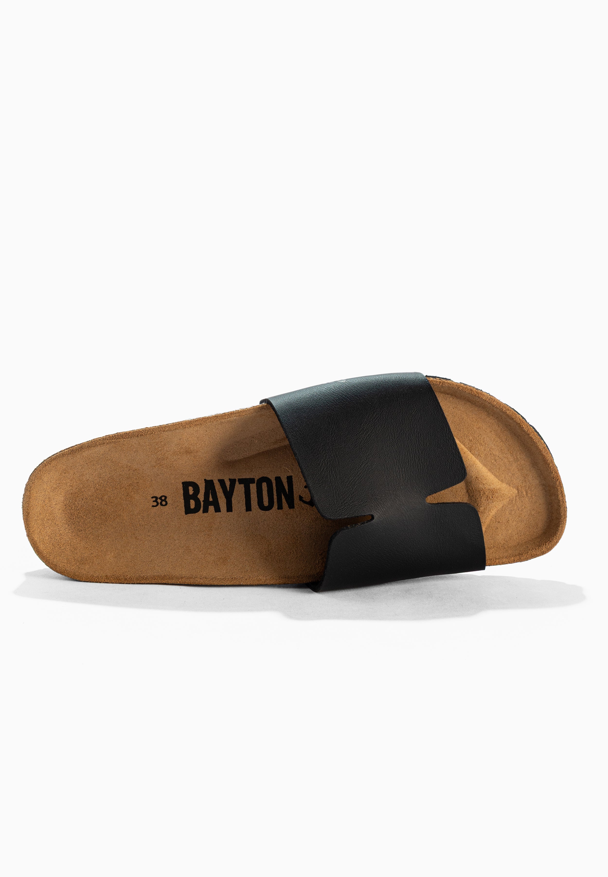 Djilian Black 1 Strap Sandals