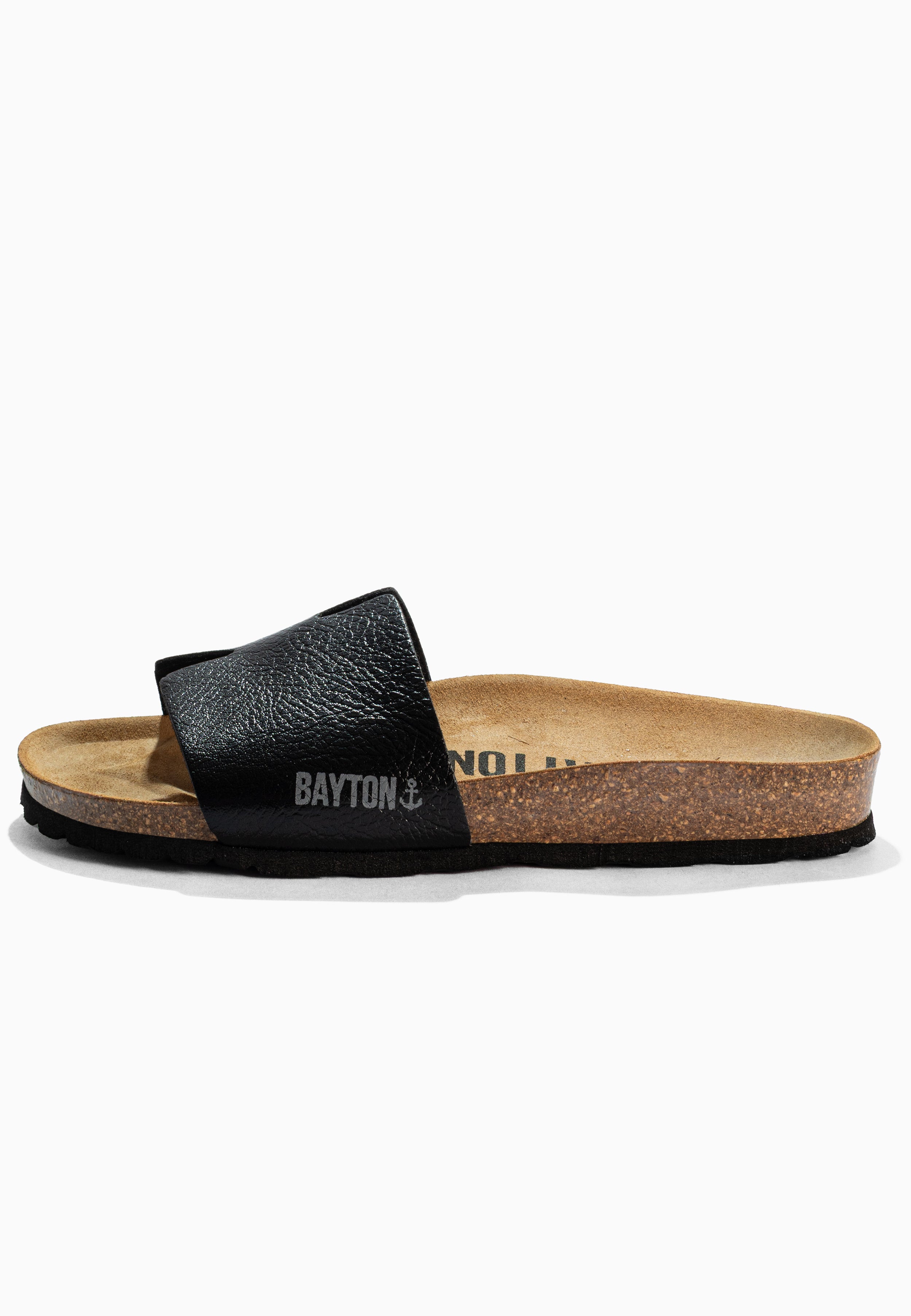 Djilian Black 1 Strap Sandals