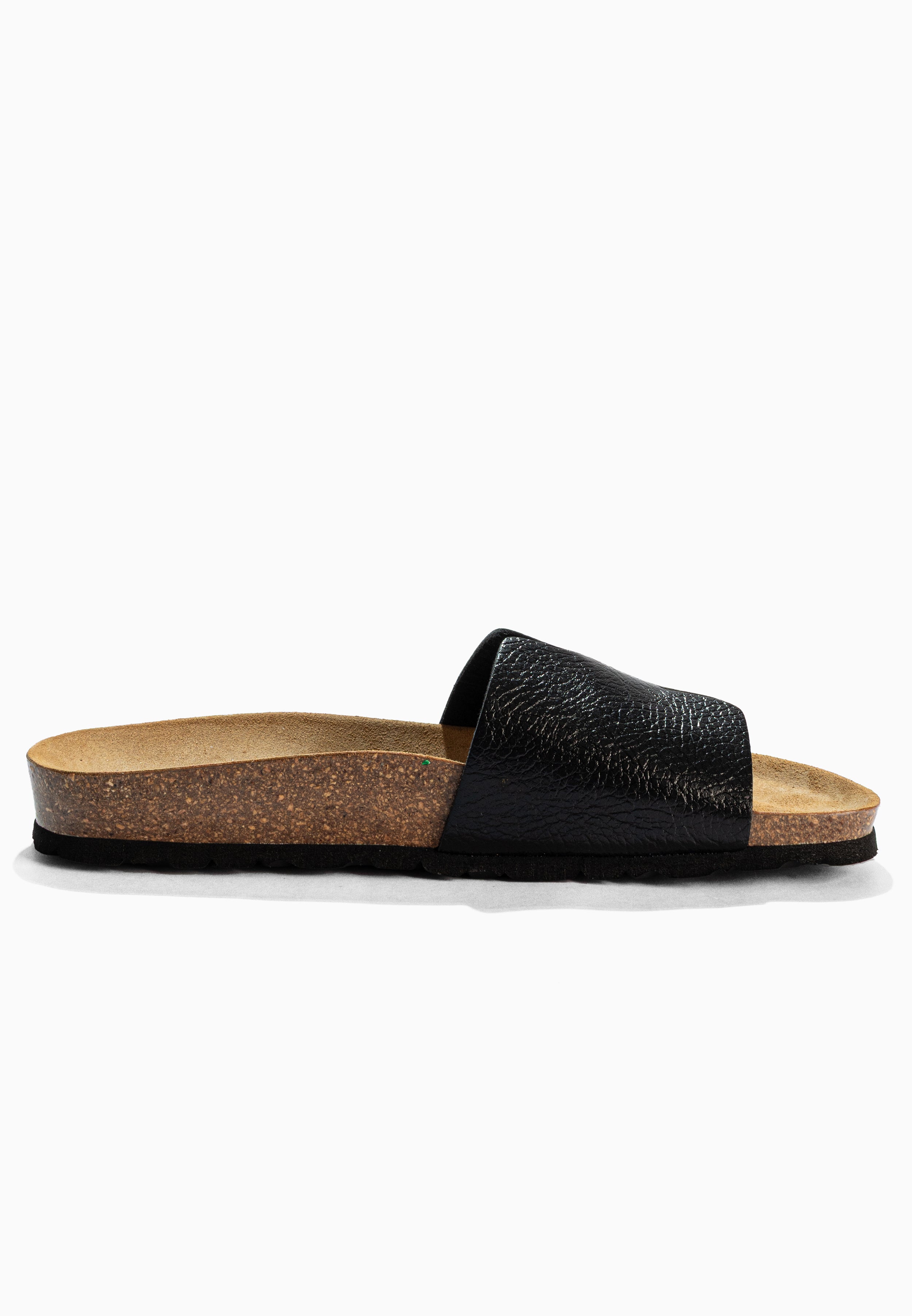 Djilian Black 1 Strap Sandals