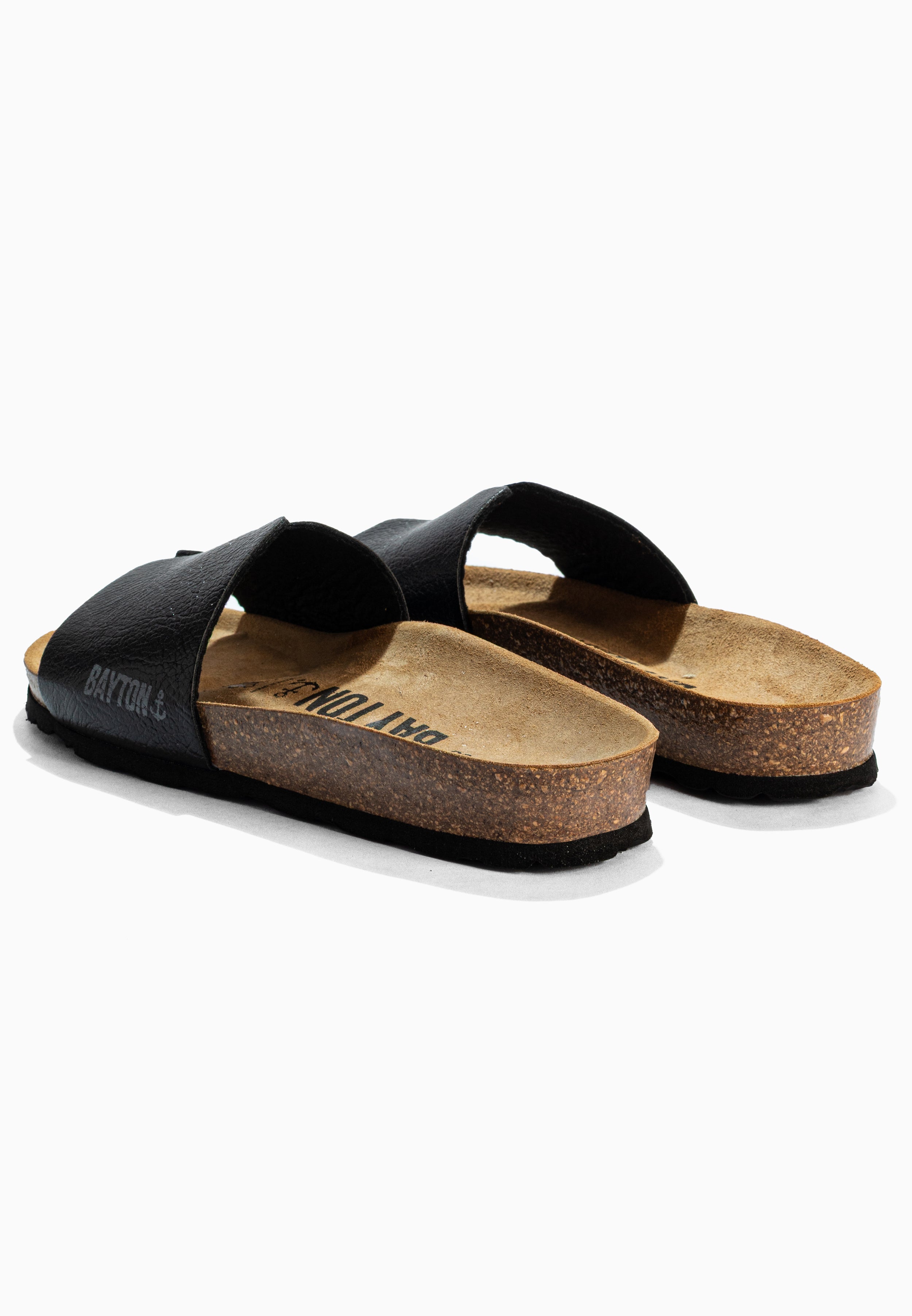 Djilian Black 1 Strap Sandals