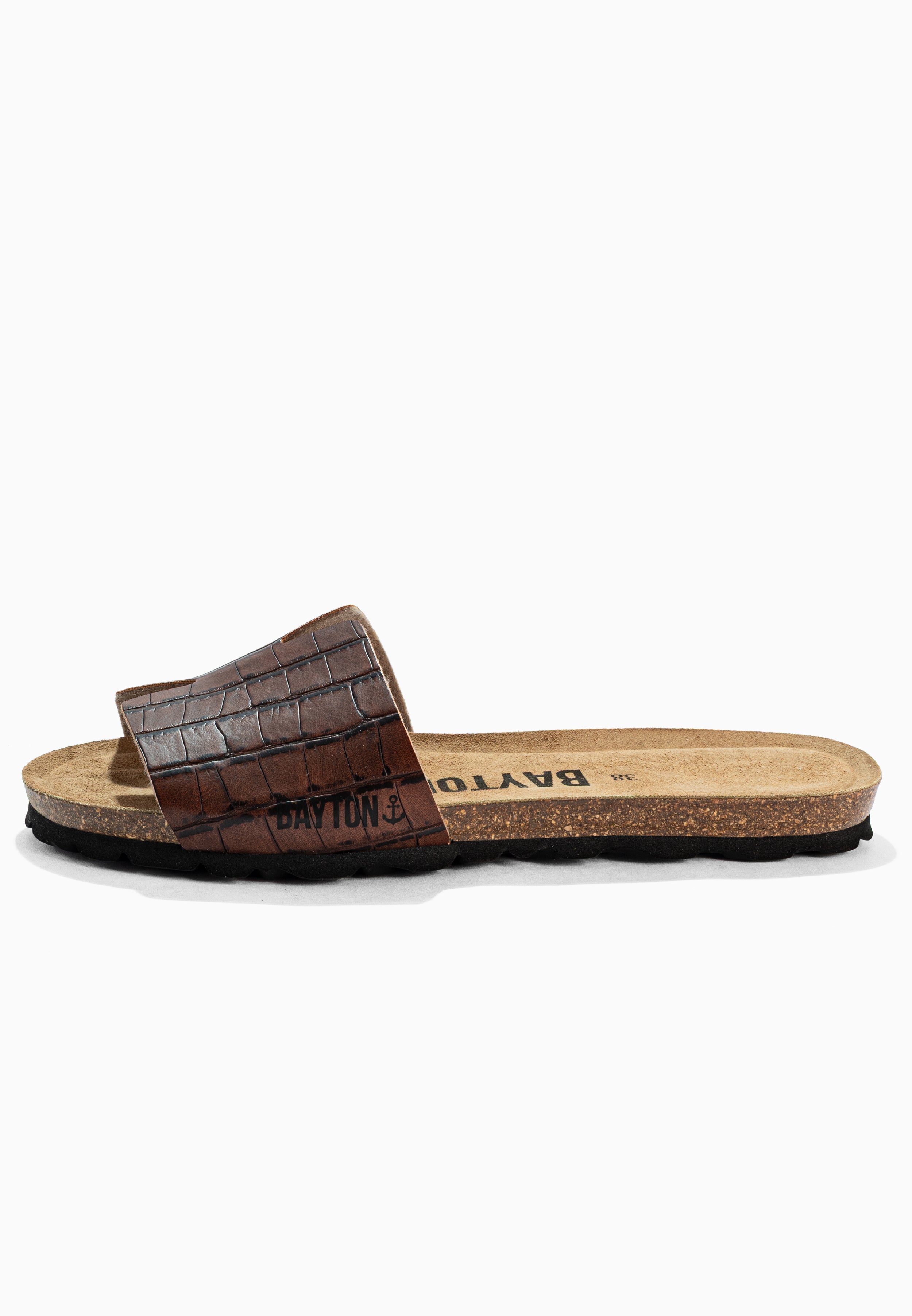 Djilian Slim Brown 1 Strap Sandals