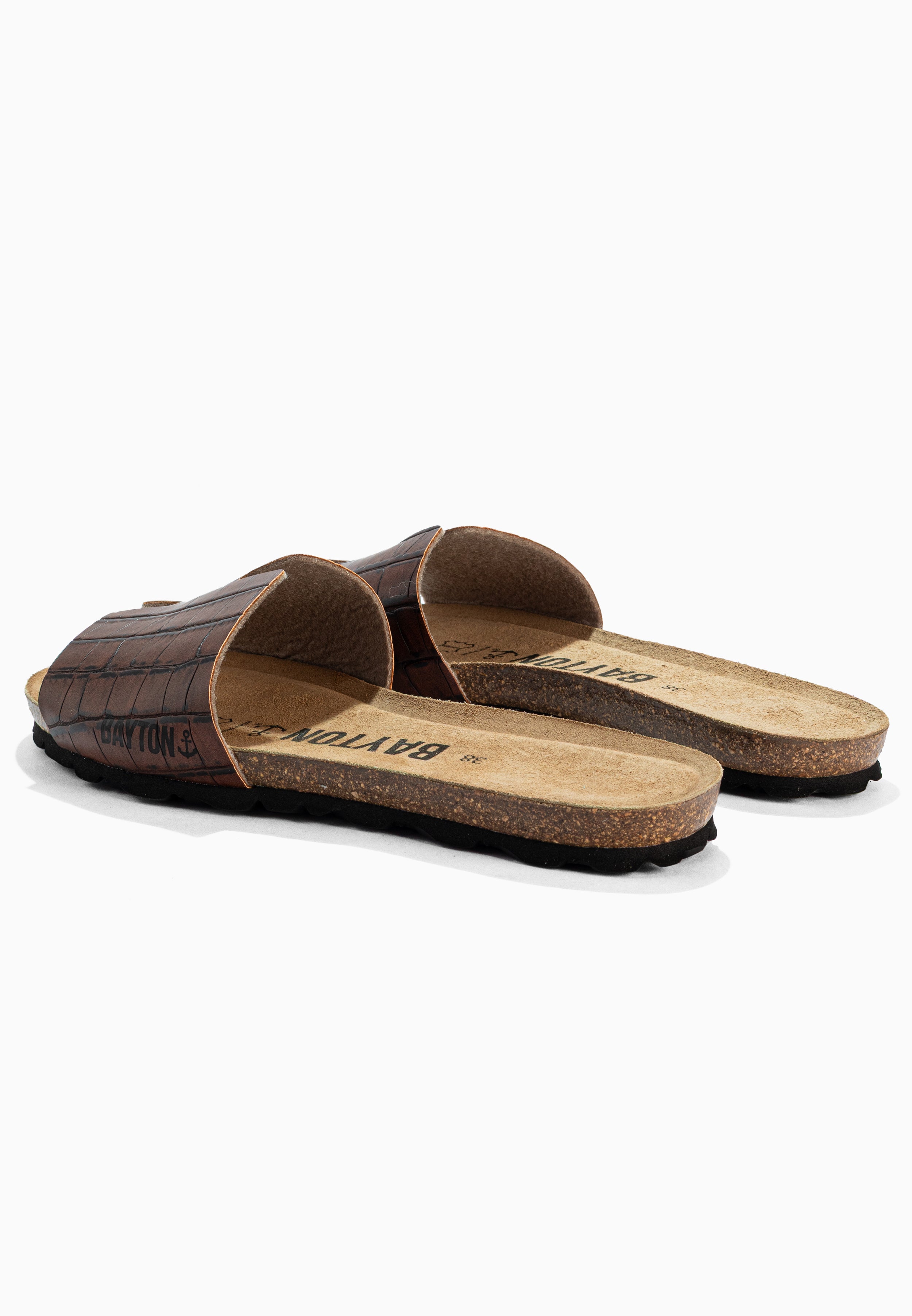 Djilian Slim Brown 1 Strap Sandals