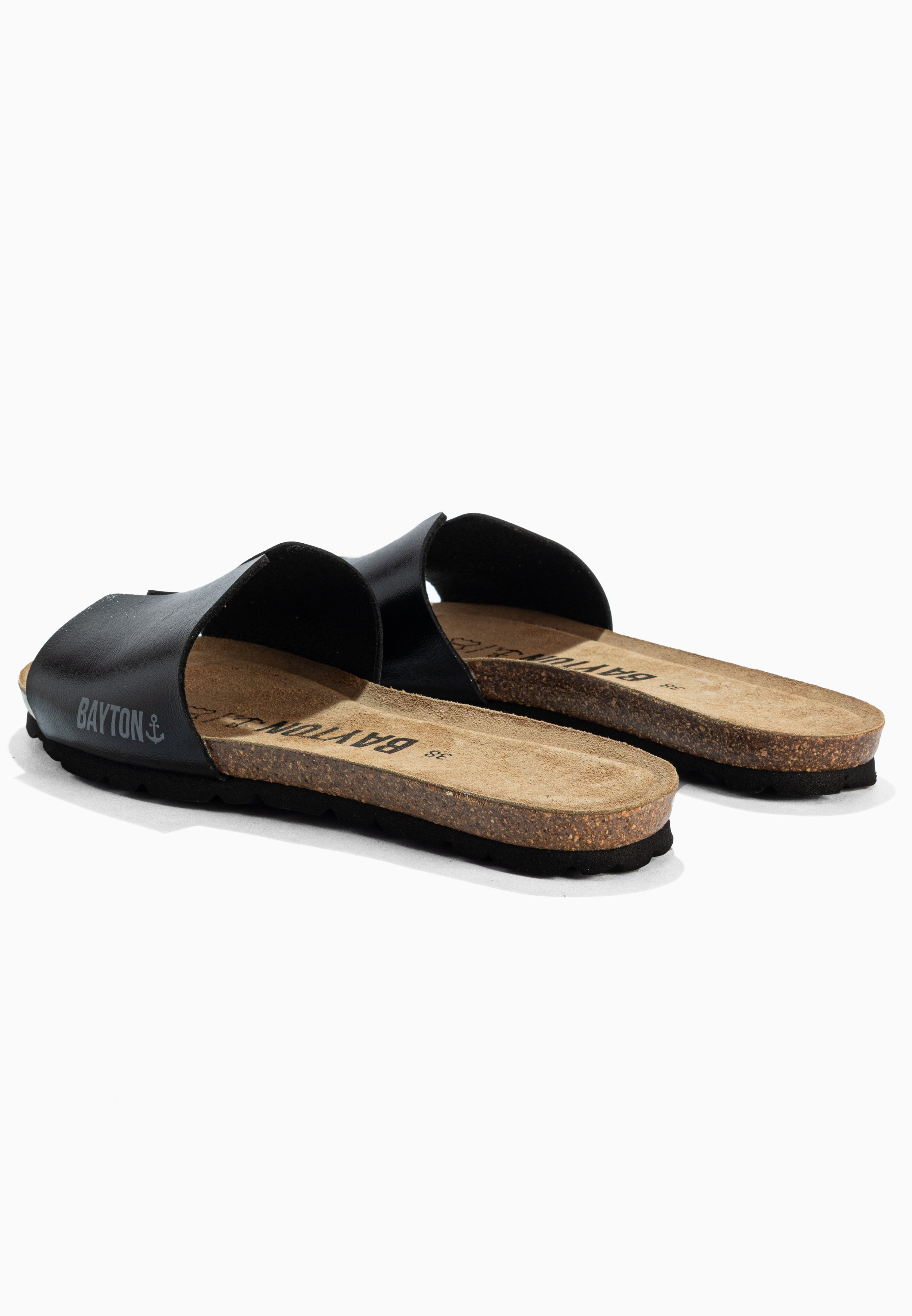Djilian Slim Black 1 Strap Sandals