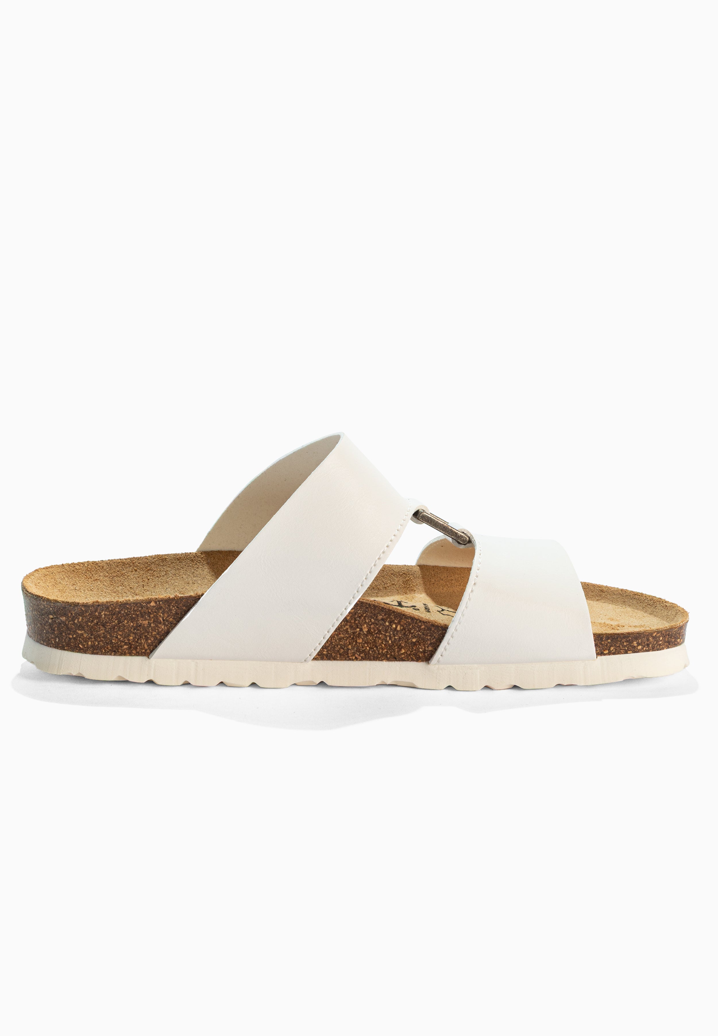 Sandales 2 Brides Navia Blanc