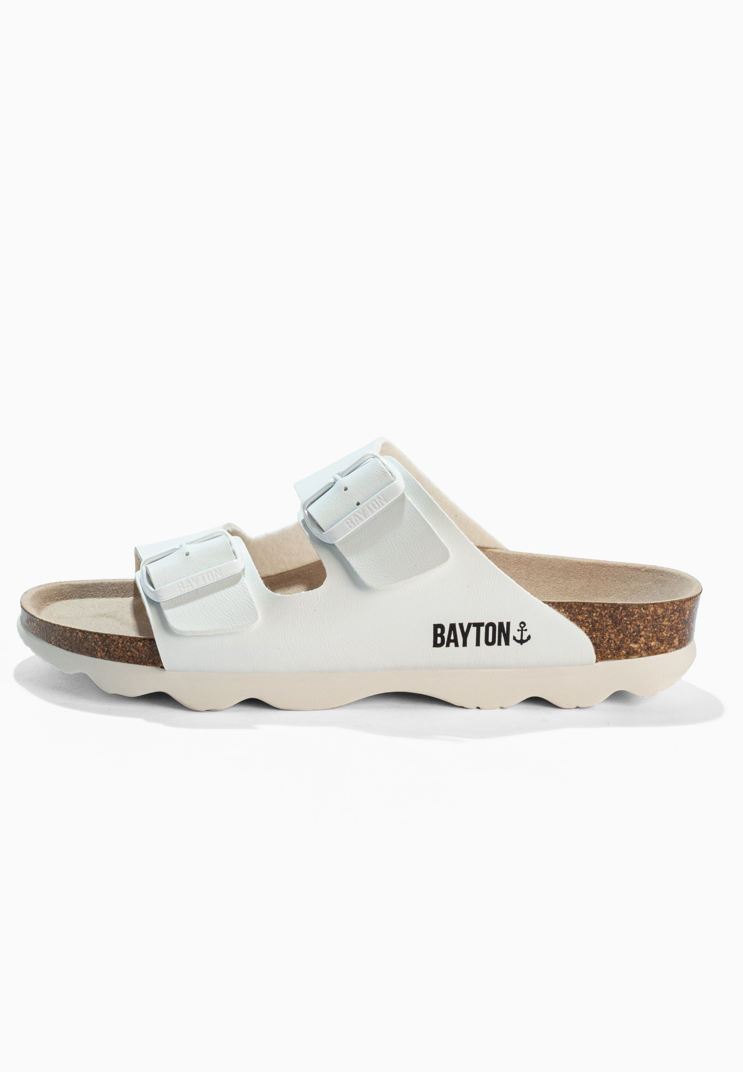 Sandales 2 Brides Atlas Blanc