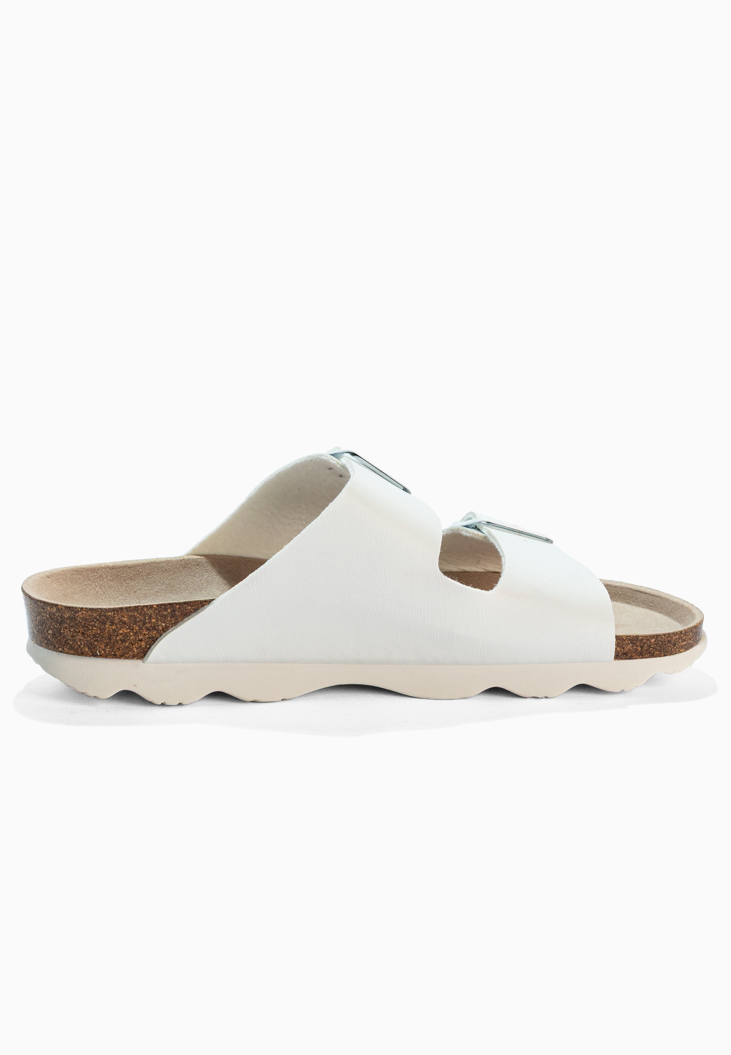 Sandales 2 Brides Atlas Blanc